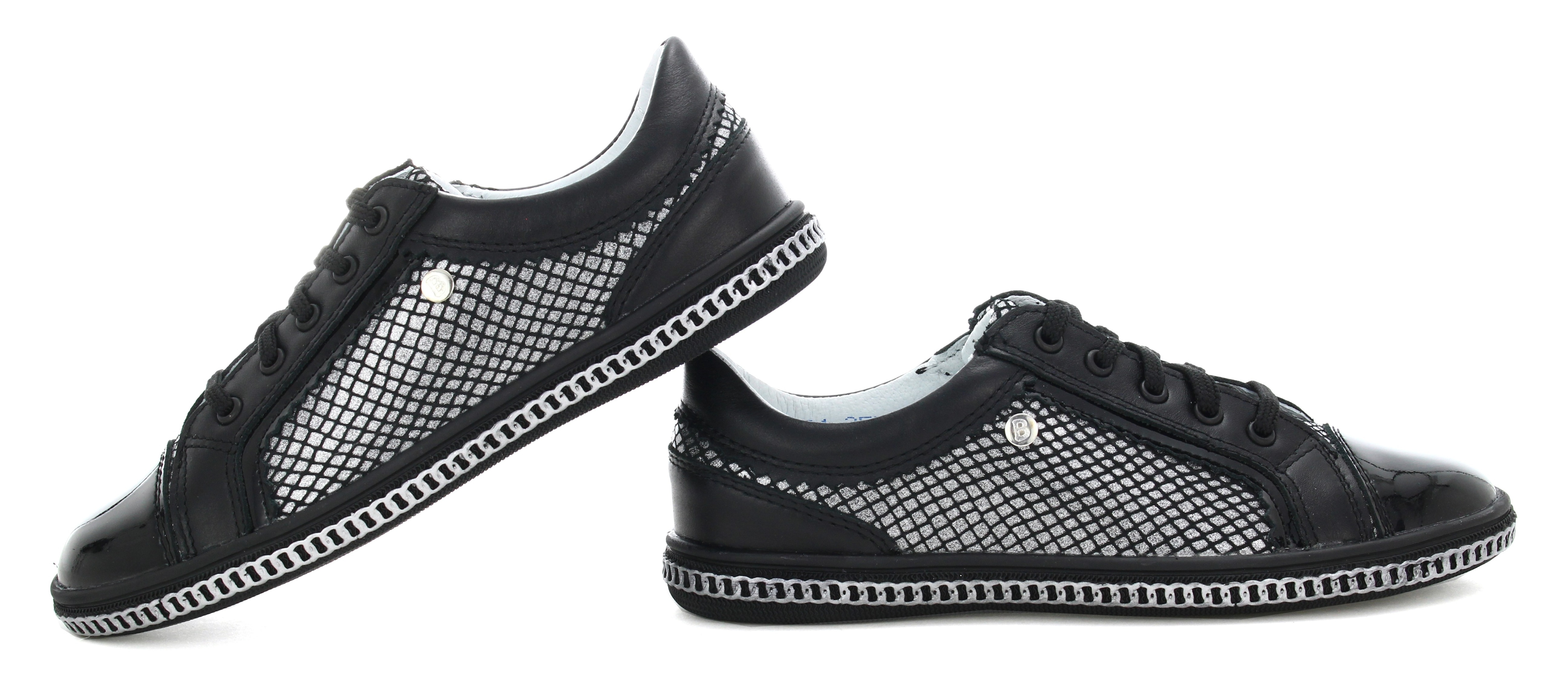 Półbuty BARTEK W-28524/SZ/1RP, dla dziewcząt, czarny