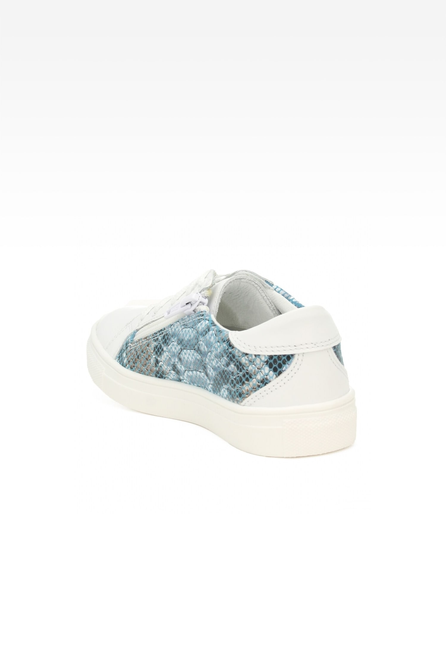 Półbuty BARTEK 8300186, dla dziewcząt, biało-niebieski