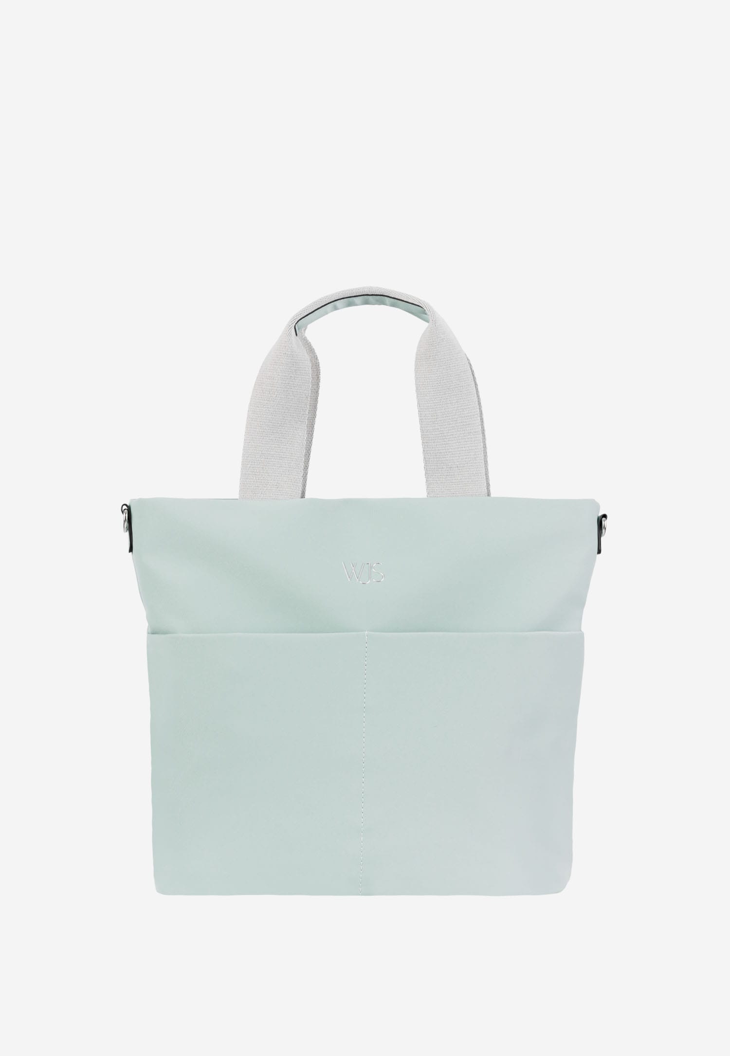 WJS duża torebka damska na co dzień w kolorze miętowym