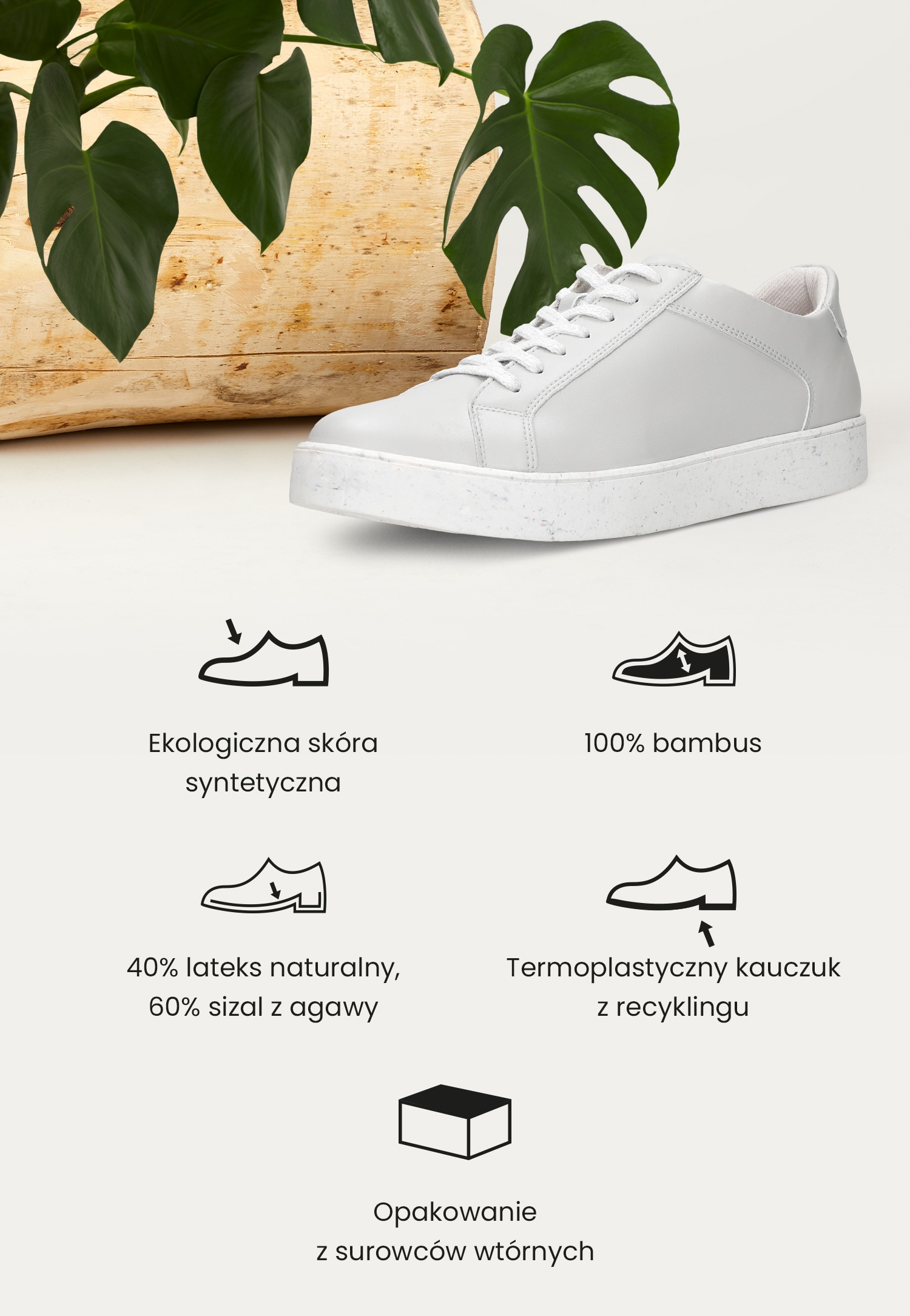 Szare półbuty męskie z linii WOJAS ECO