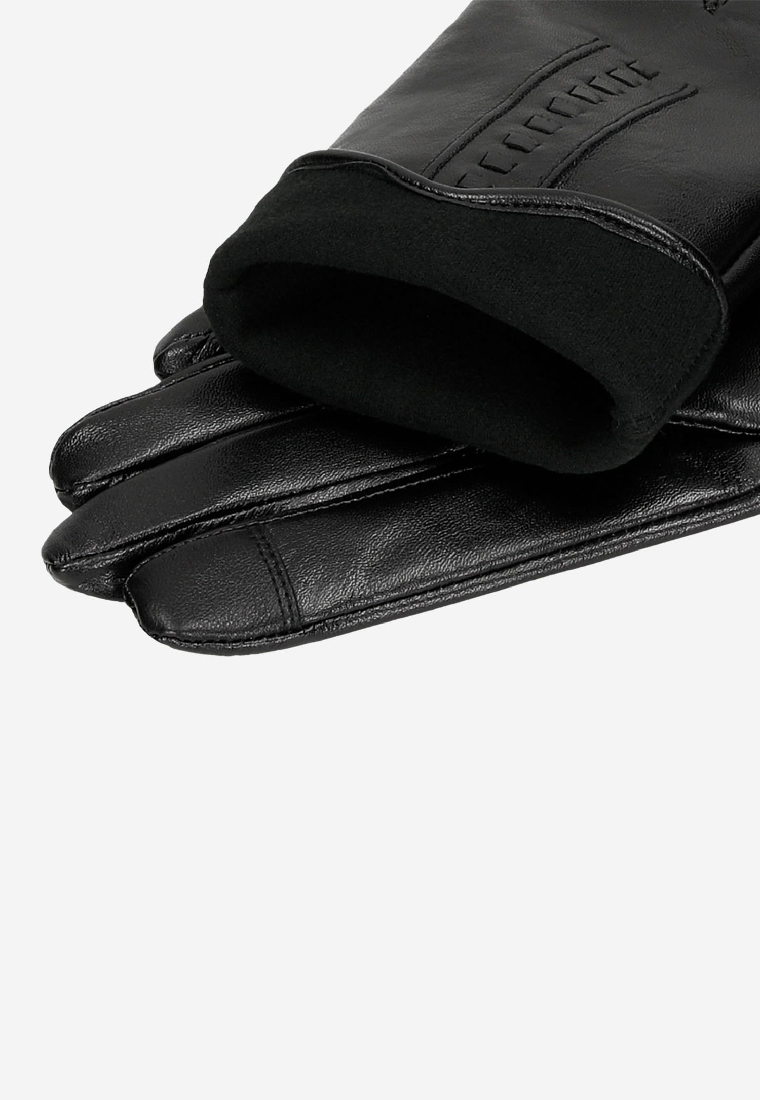 Czarne rękawiczki damskie ze skóry