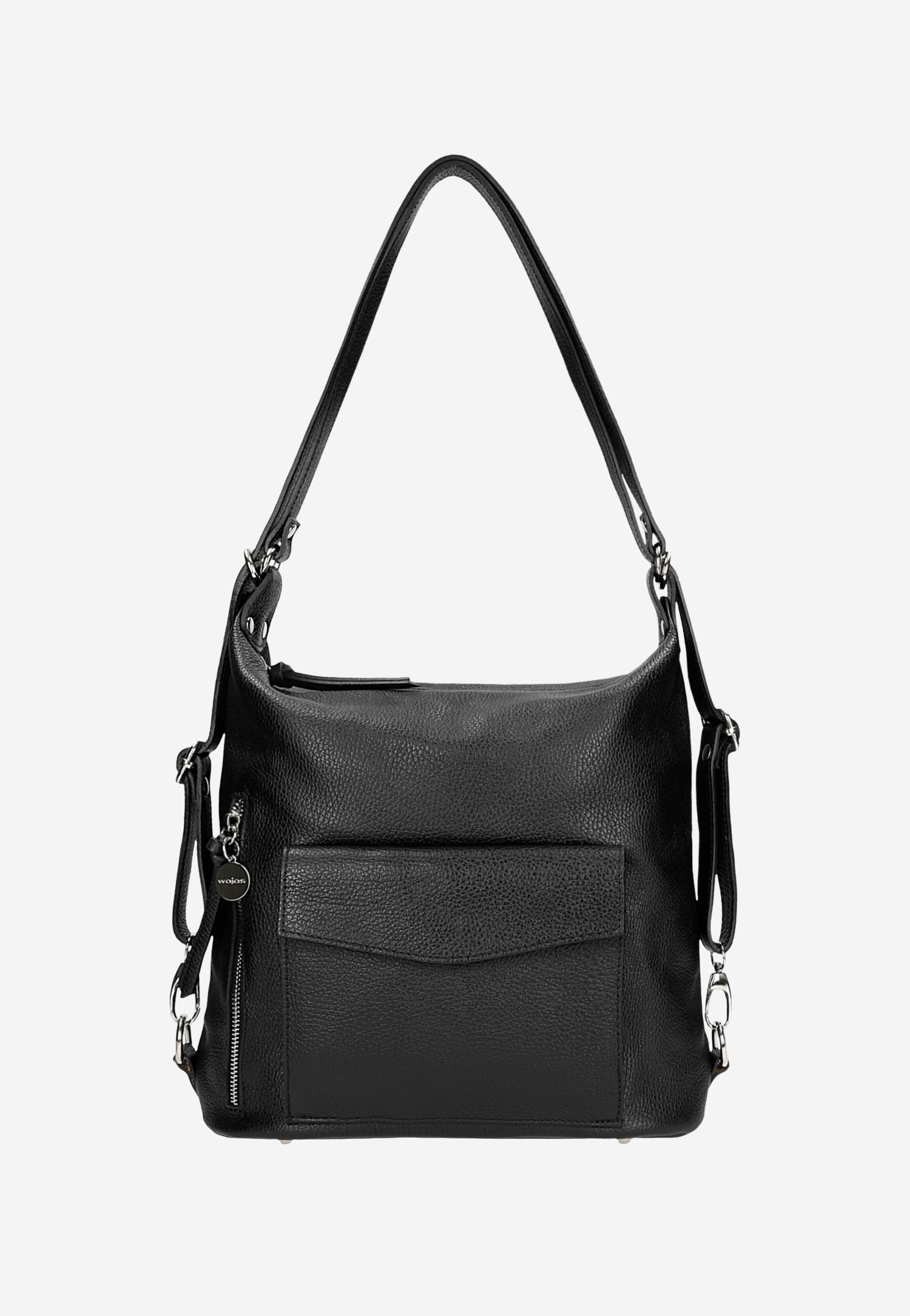 Beżowa skórzana torebka plecak 2w1