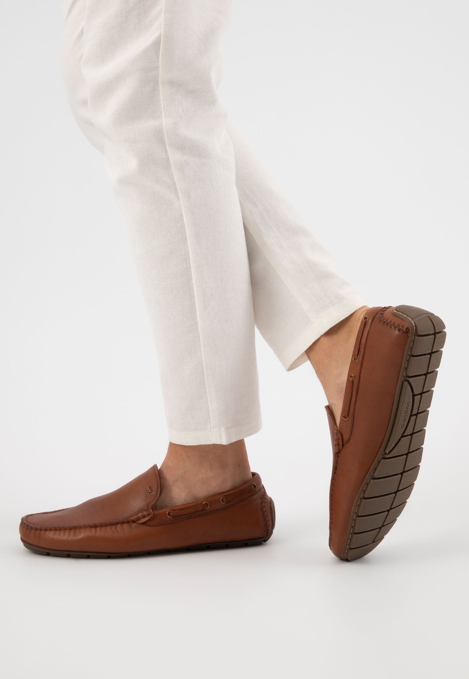 Granatowe klasyczne mokasyny męskie