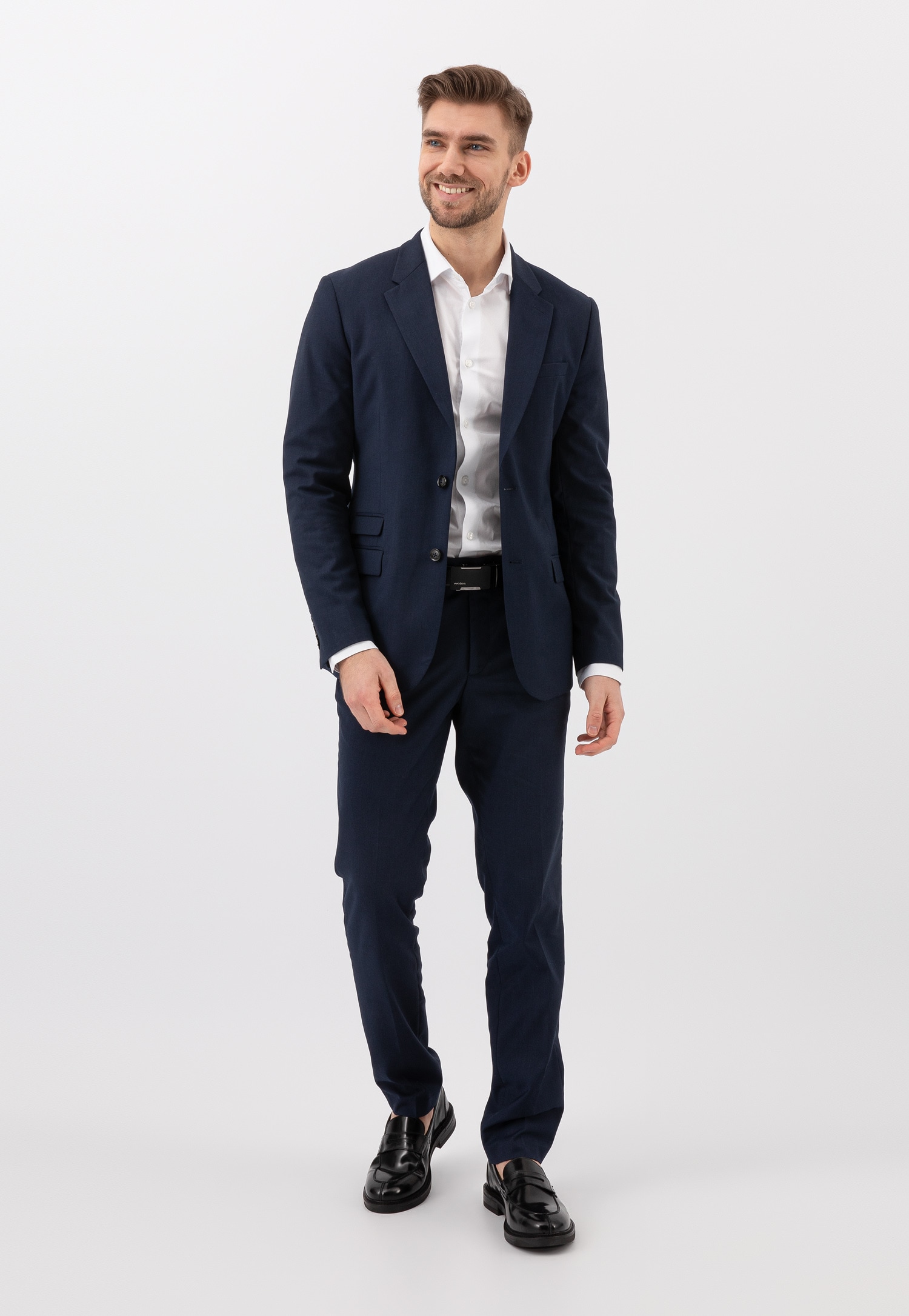 Czarne lakierowane mokasyny męskie typu penny loafers