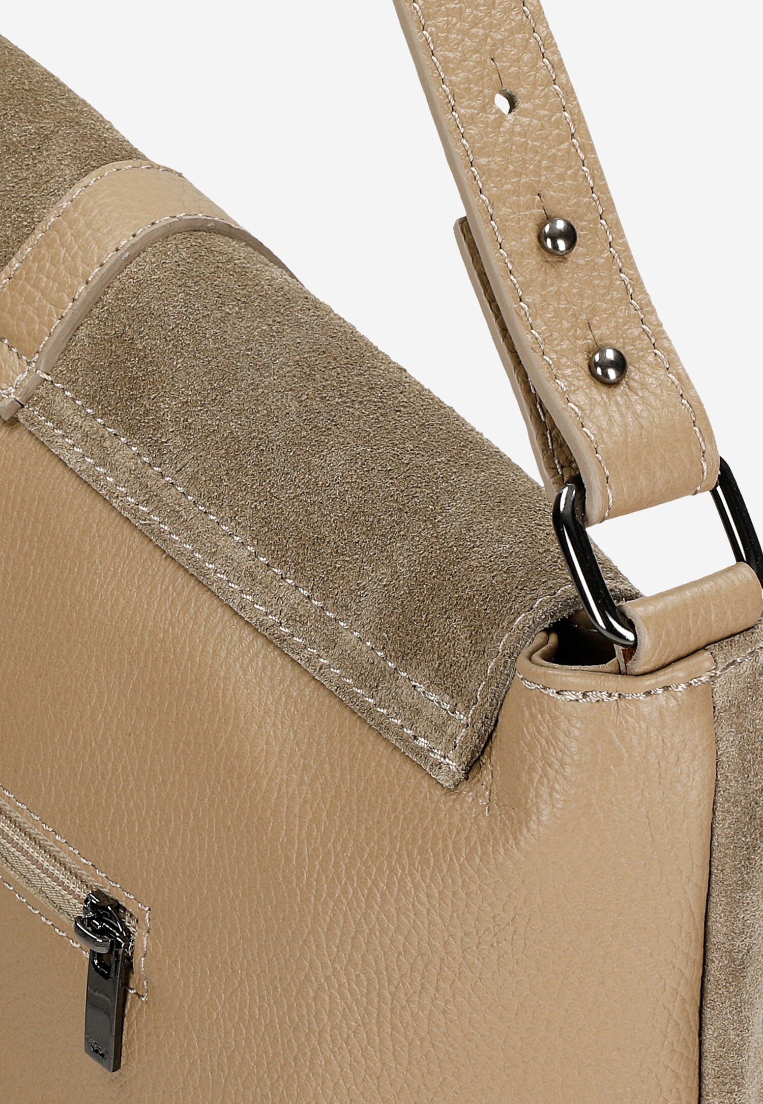 Duża beżowa torebka damska