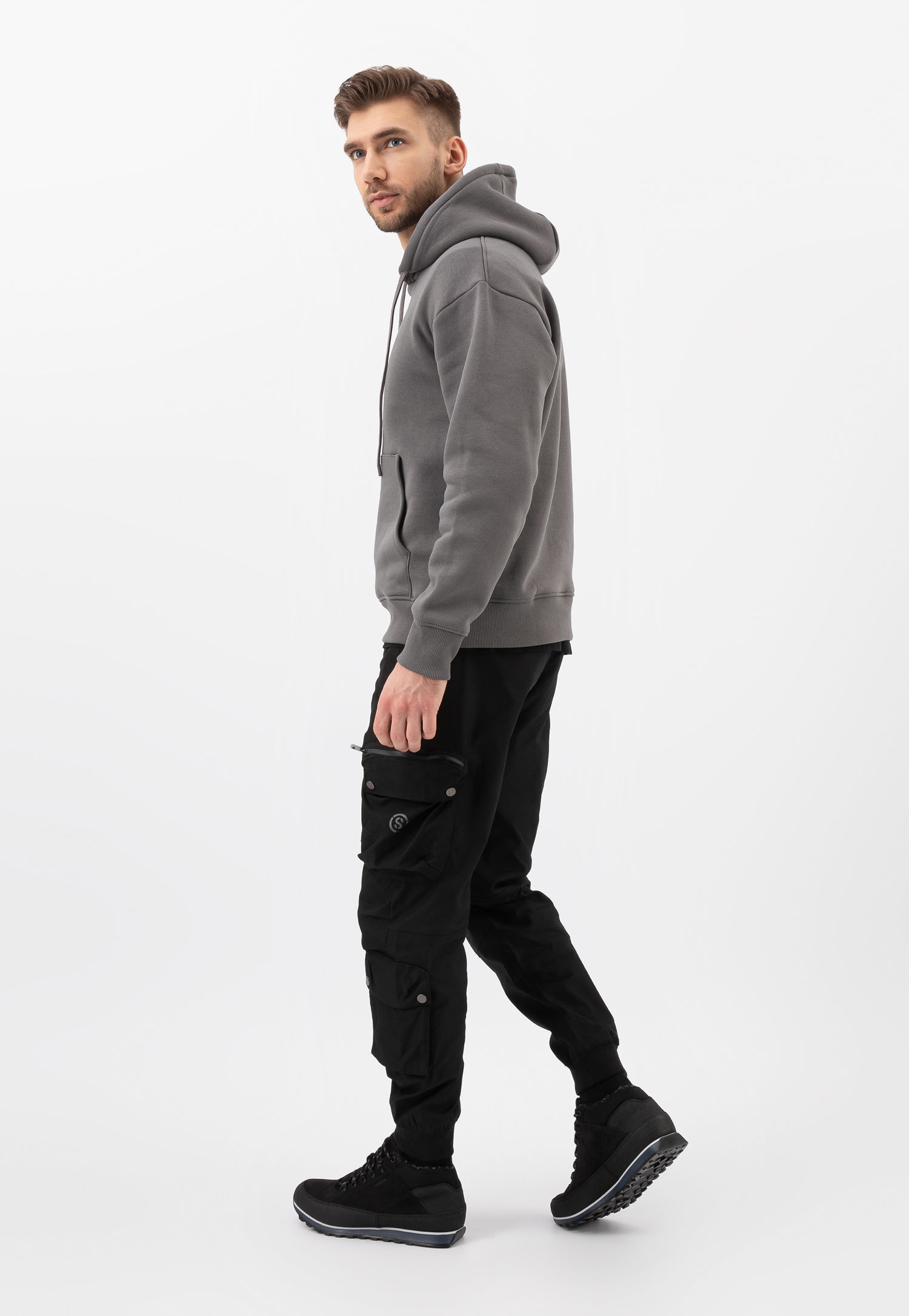 Jasnobrązowe trzewiki męskie