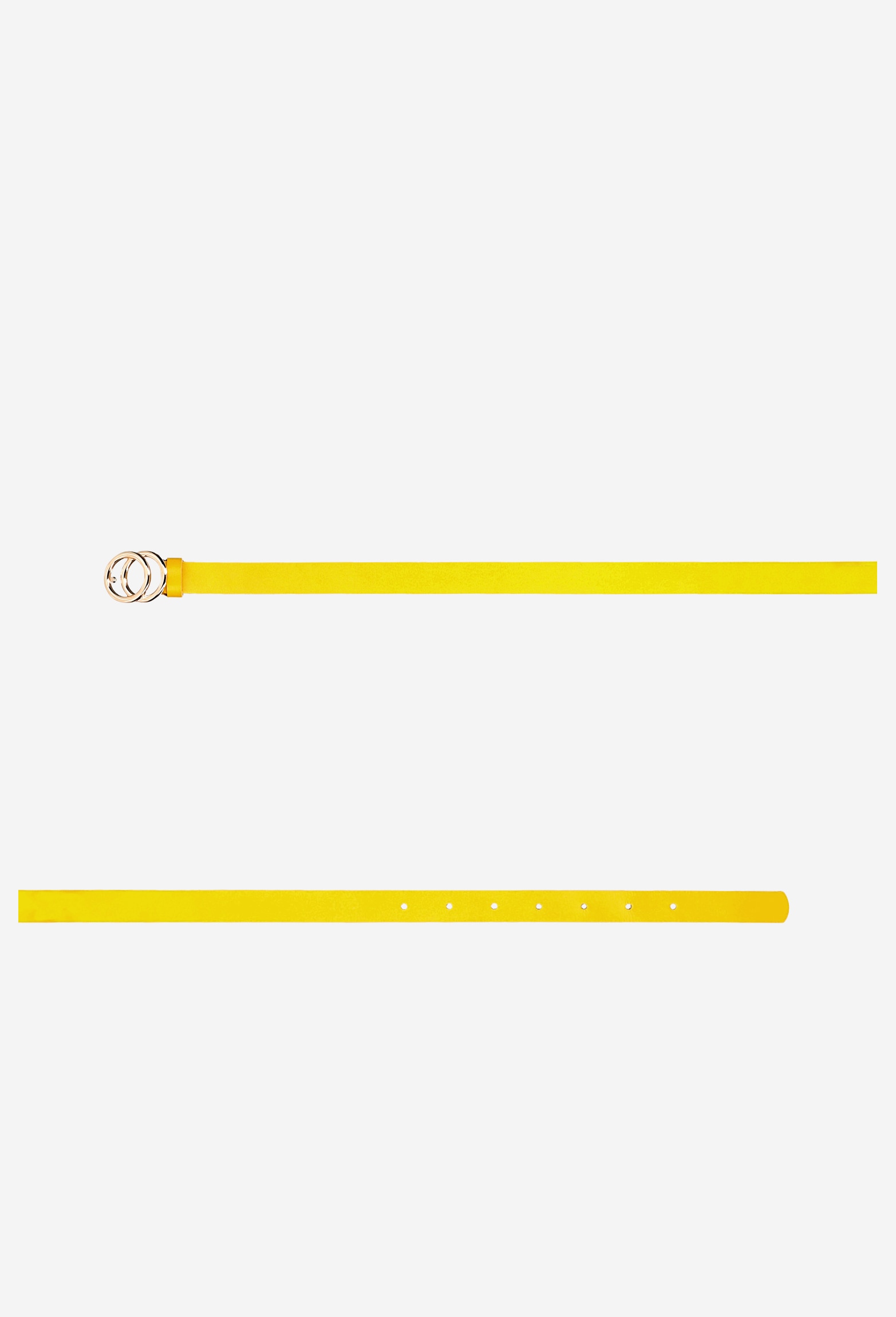 Czarny pasek damski ze srebną klamrą