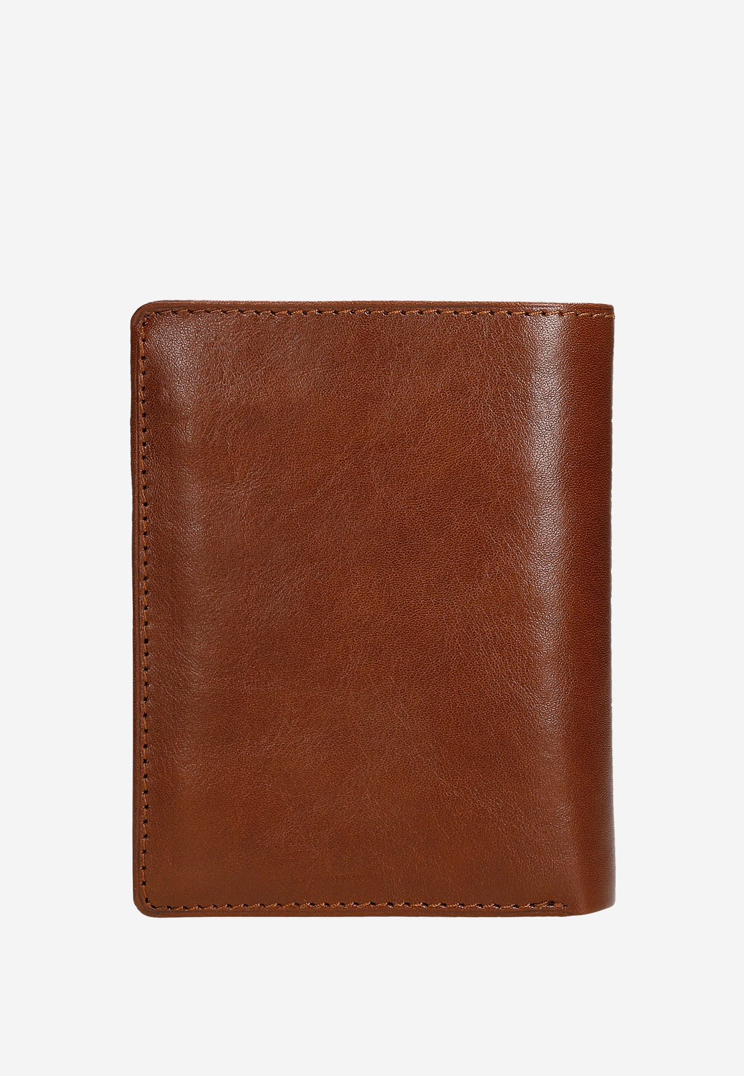 Jasnobrązowy portfel męski pionowy