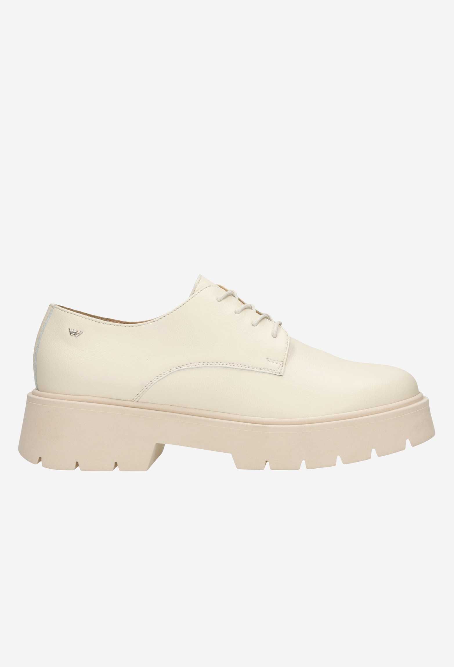 Czarne sznurowane półbuty damskie z gładkiej skóry licowej