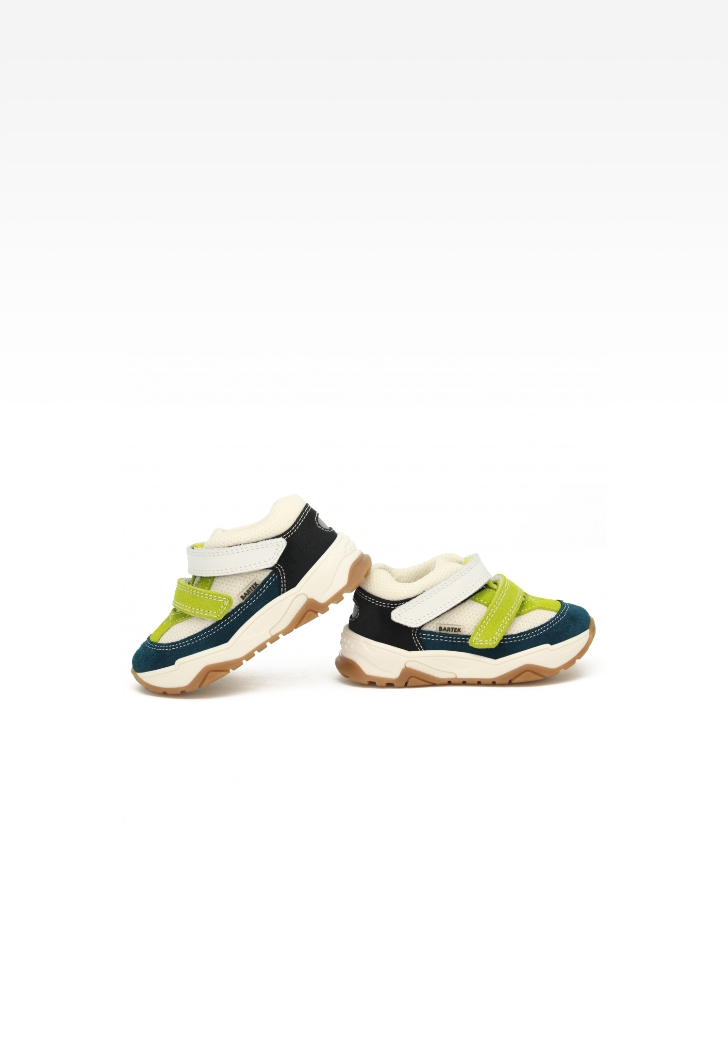 Sneakers BARTEK 11131026, dla chłopców, biało-zielony