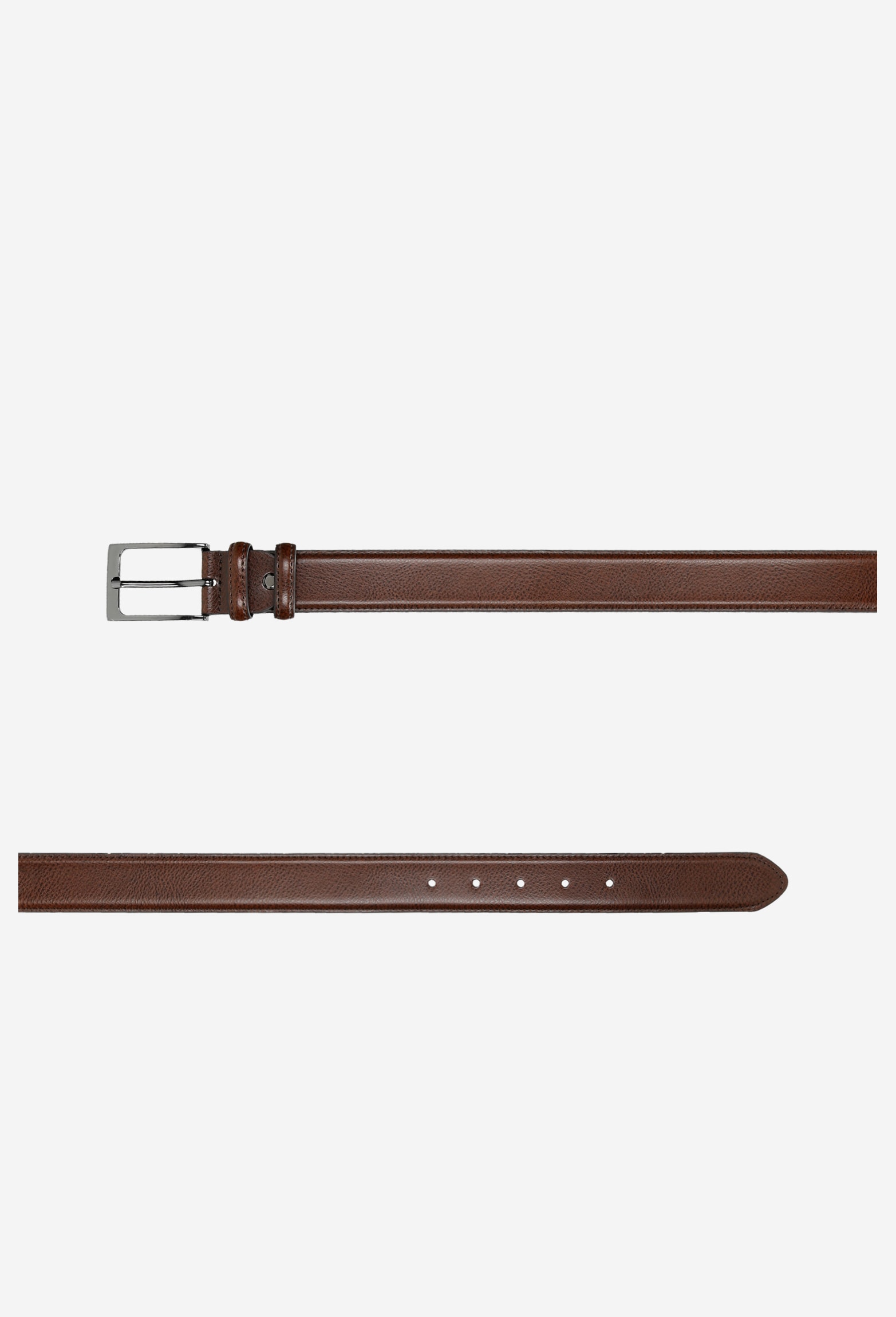 Jasnobrązowy skórzany pasek męski