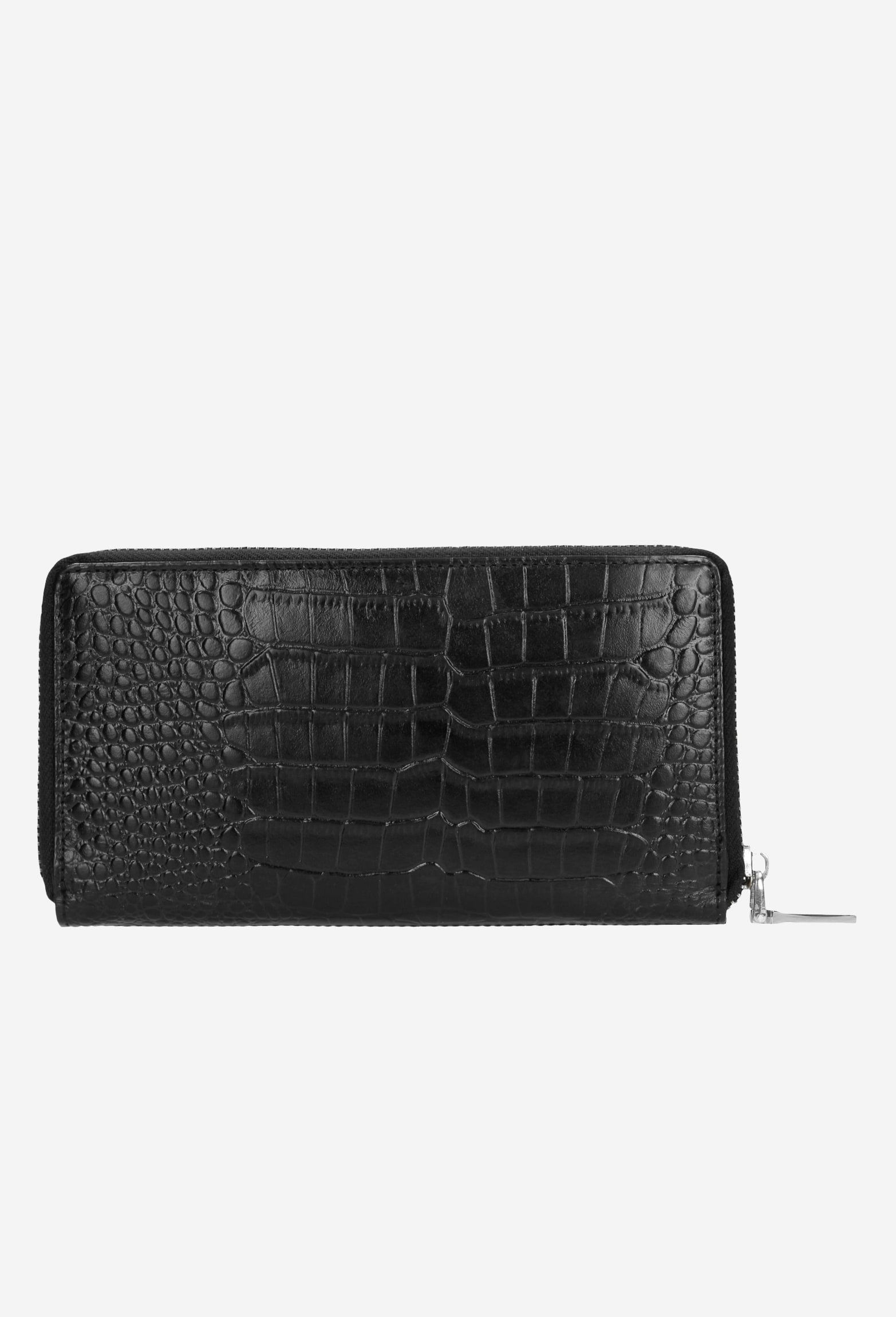 Duży beżowy portfel damski ze złotymi akcentami