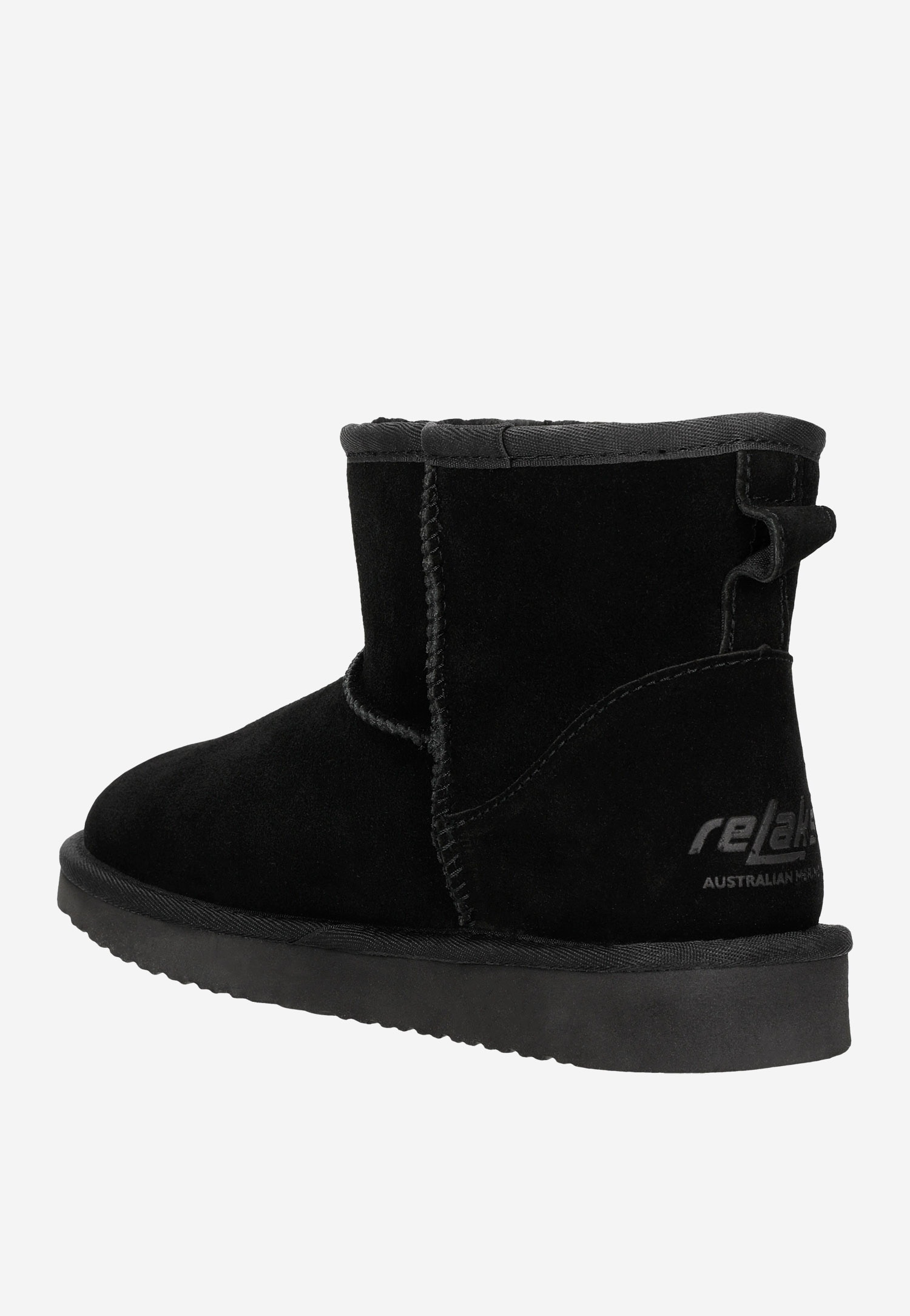 RELAKS ciepłe czarne Śniegowce damskie