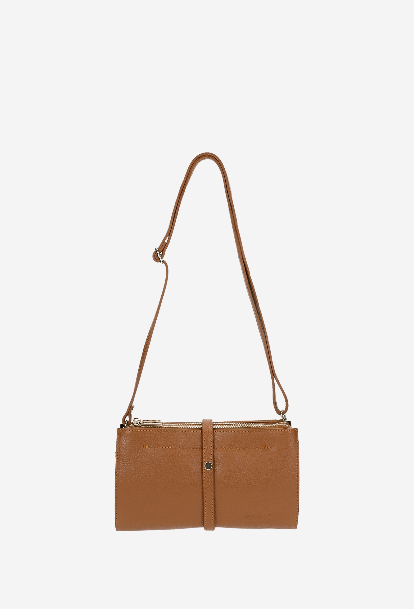 Mała torebka damska w kolorze jasnego brązu