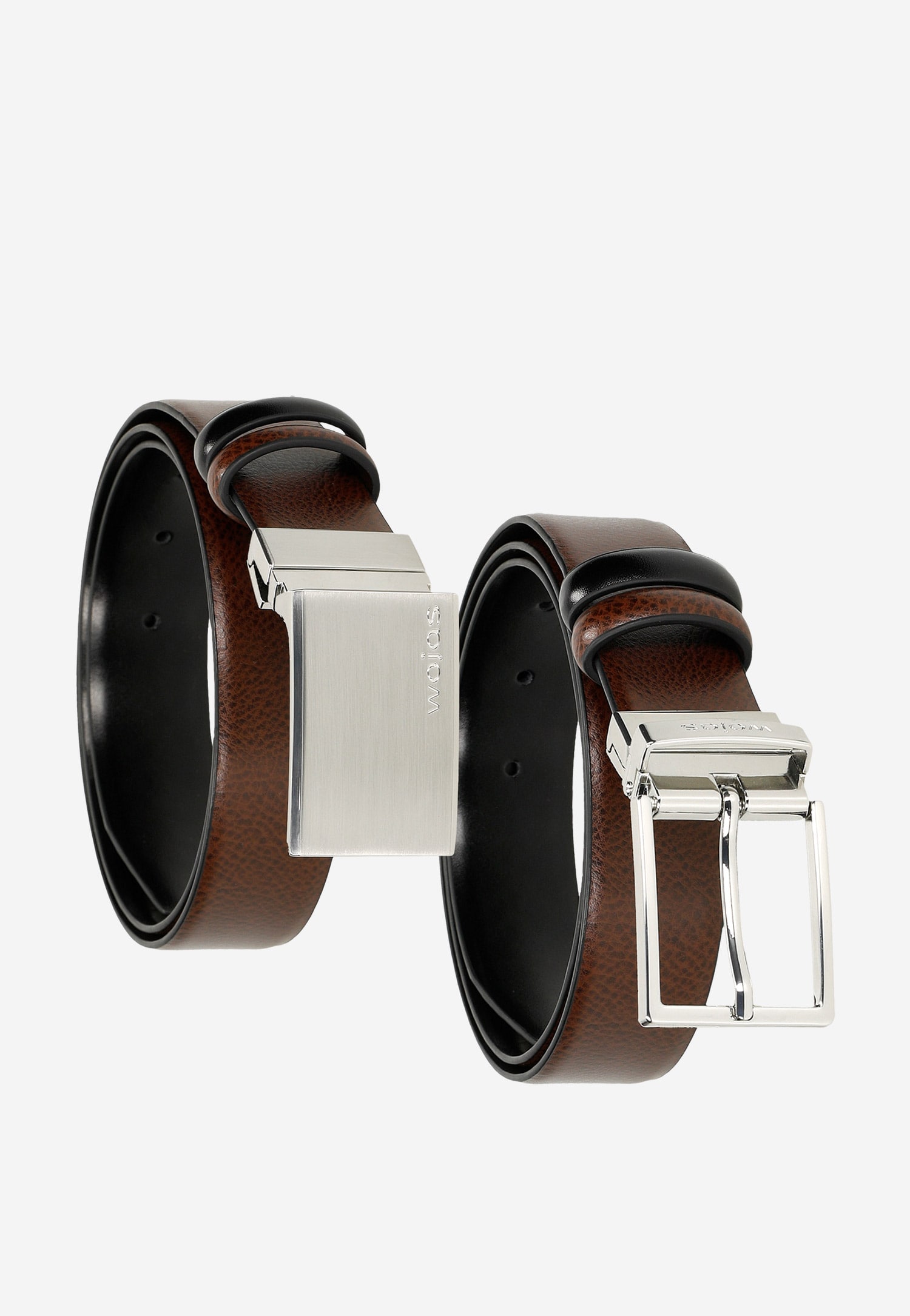 Zestaw prezentowy 4w1 dwustronny pasek z dwiema wymiennymi klamrami