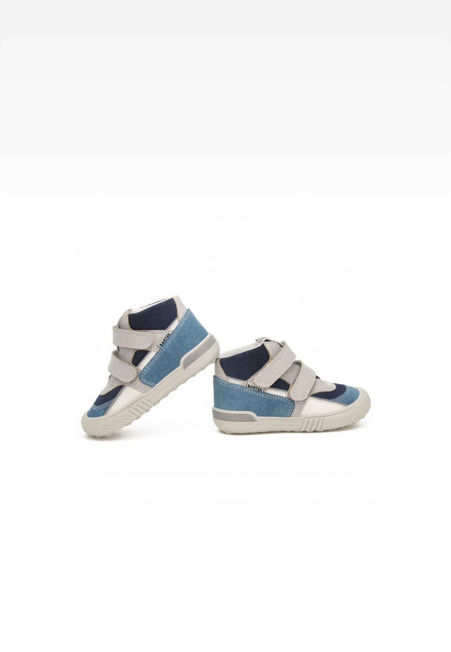 Sneakers BARTEK 91756-026, dla chłopców, szaro-zielony