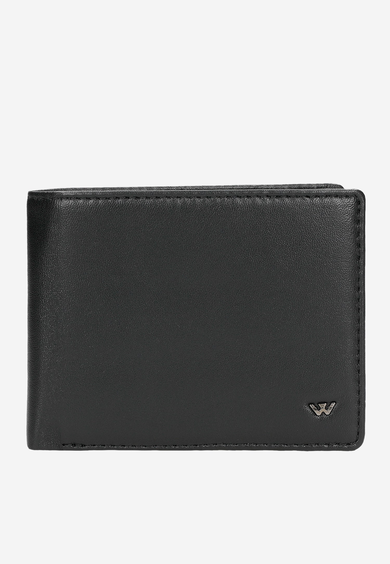 Czarny skórzany portfel męski PREMIUM