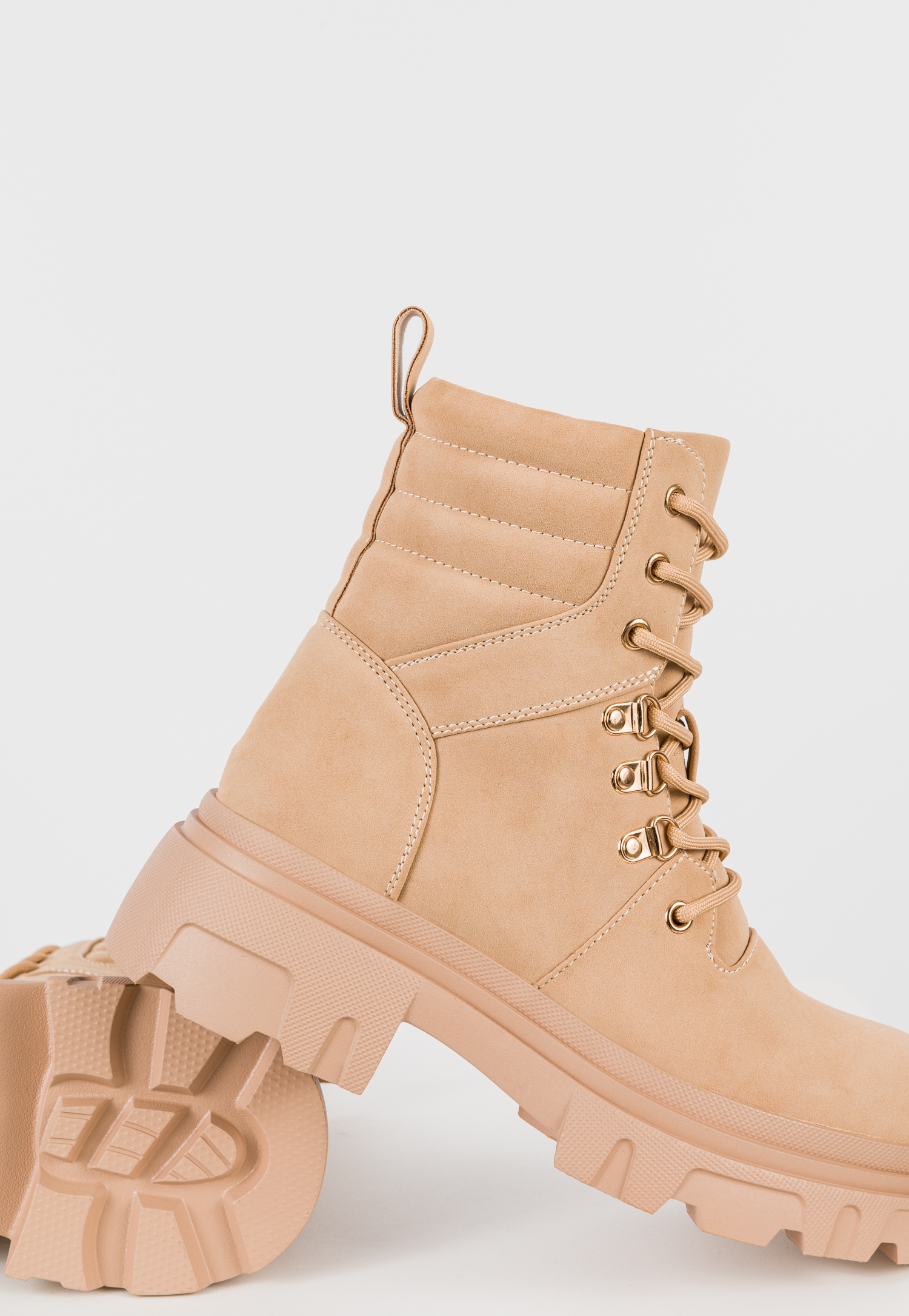 WJS czarne trzewiki damskie typu workery