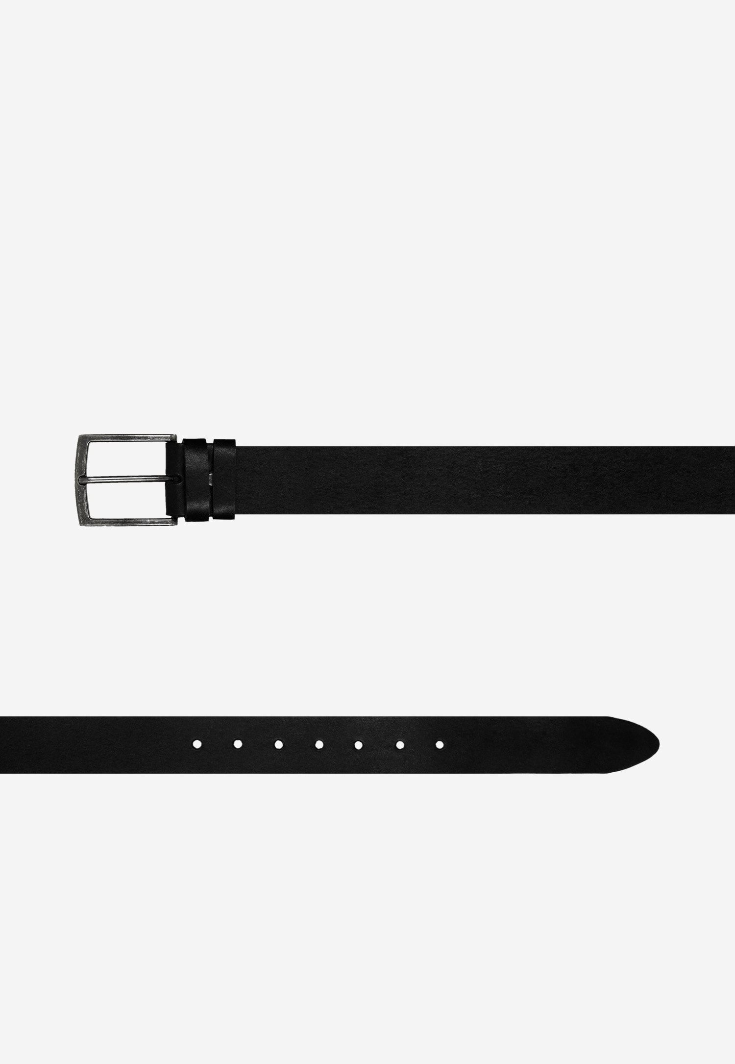 Brązowy pasek męski wykonany z gładkiej skóry licowej