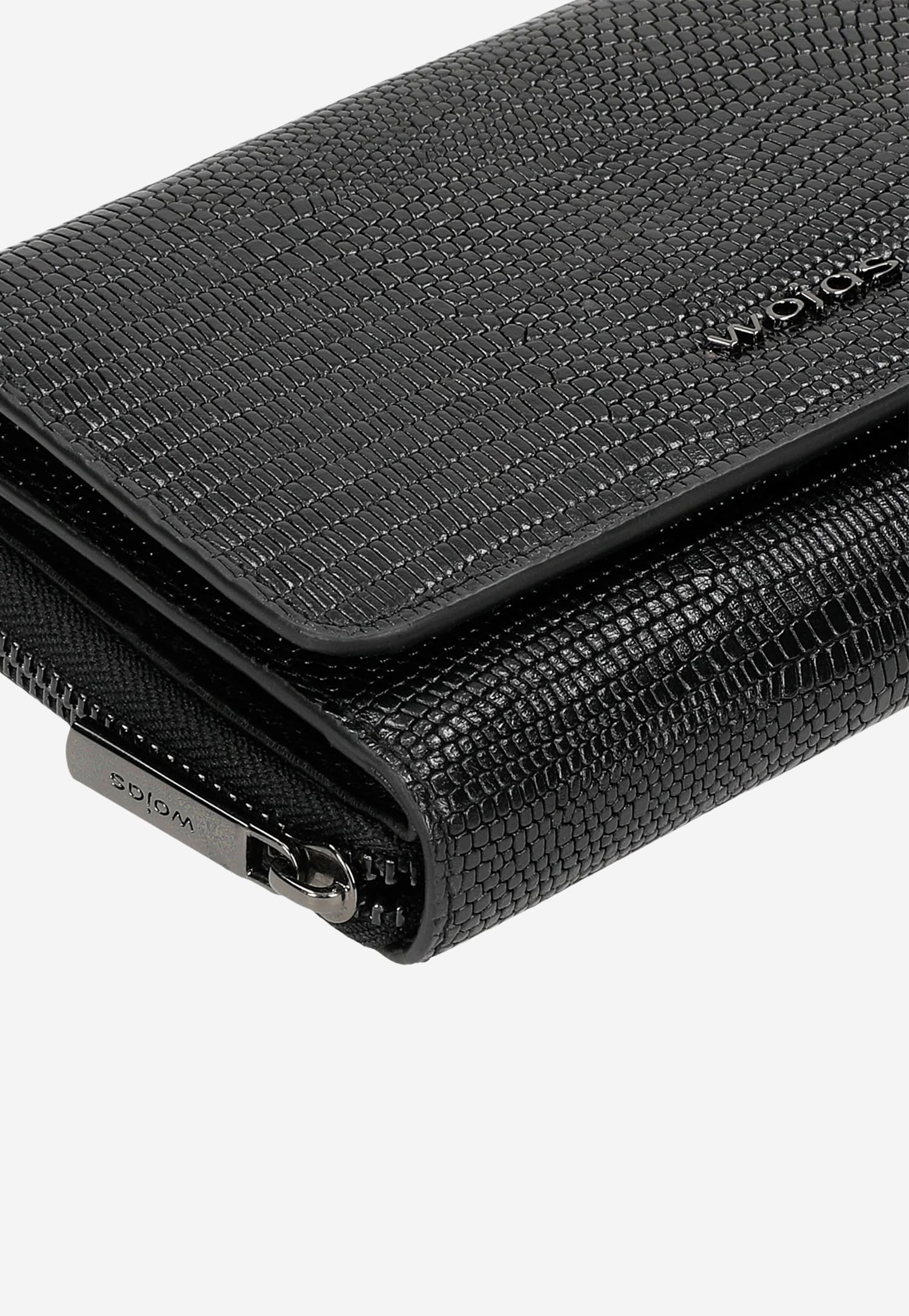 Czerwony portfel damski ze skóry licowej