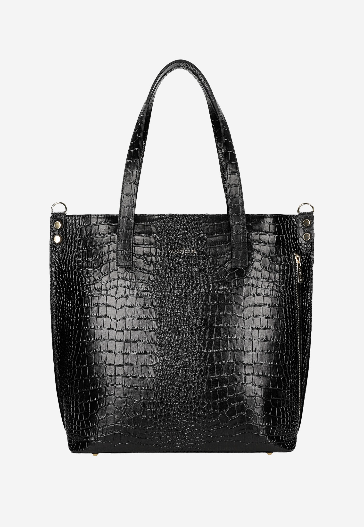 Torebka damska skórzana w kolorze ciemnobrązowym