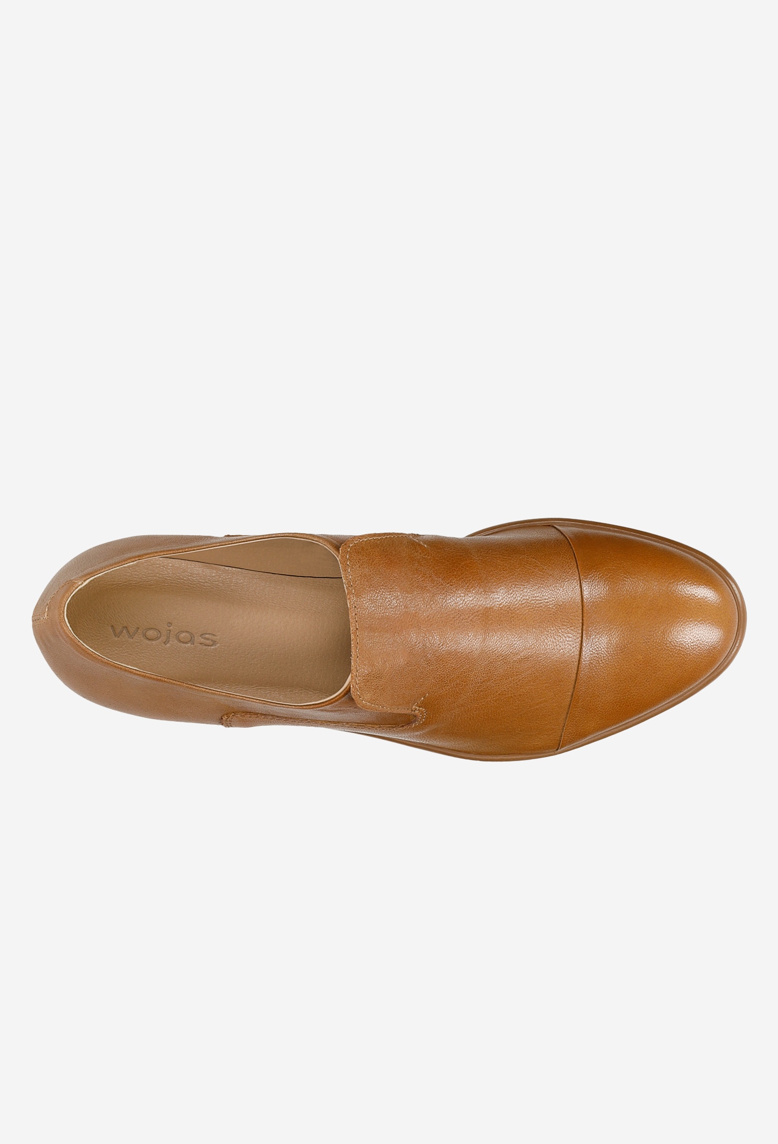 Czarne loafersy damskie ze skóry licowej