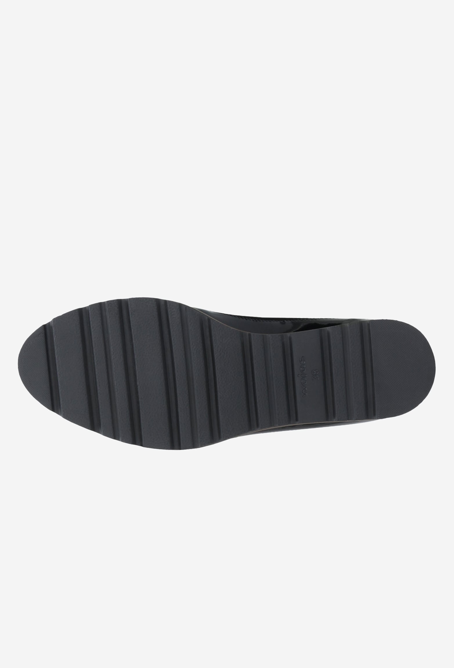 Czarne wsuwane półbuty damskie z łączonych skór