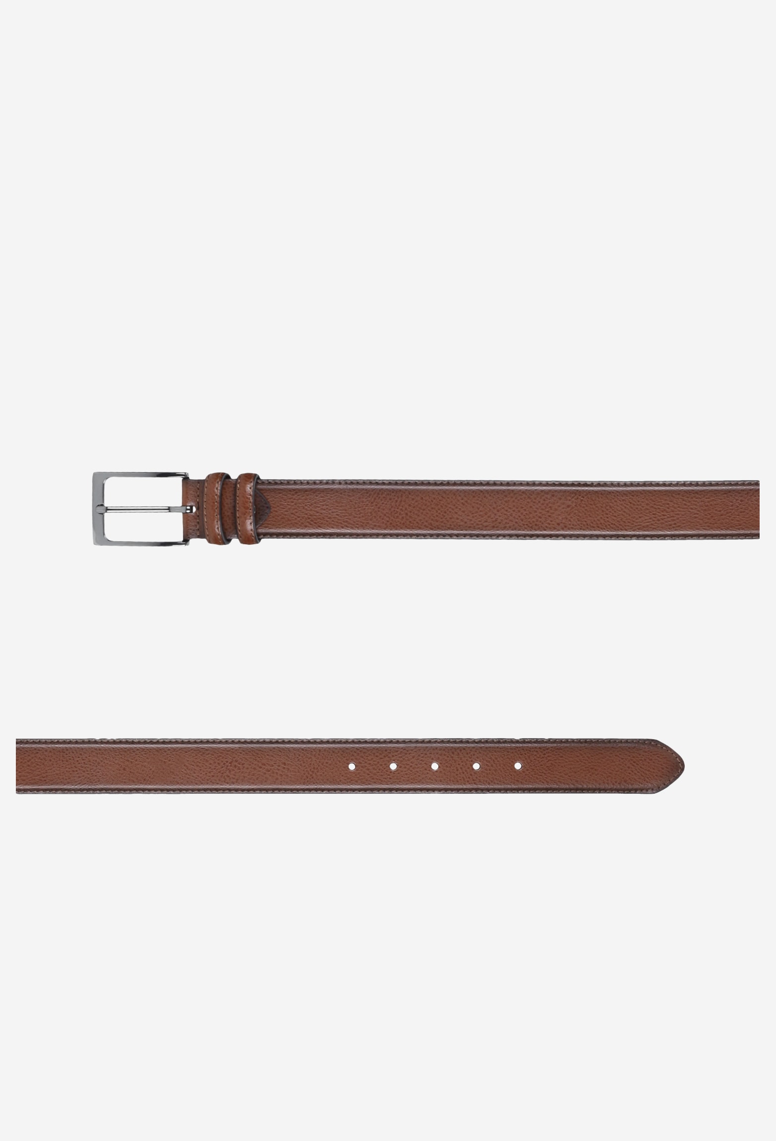 Jasnobrązowy skórzany pasek męski