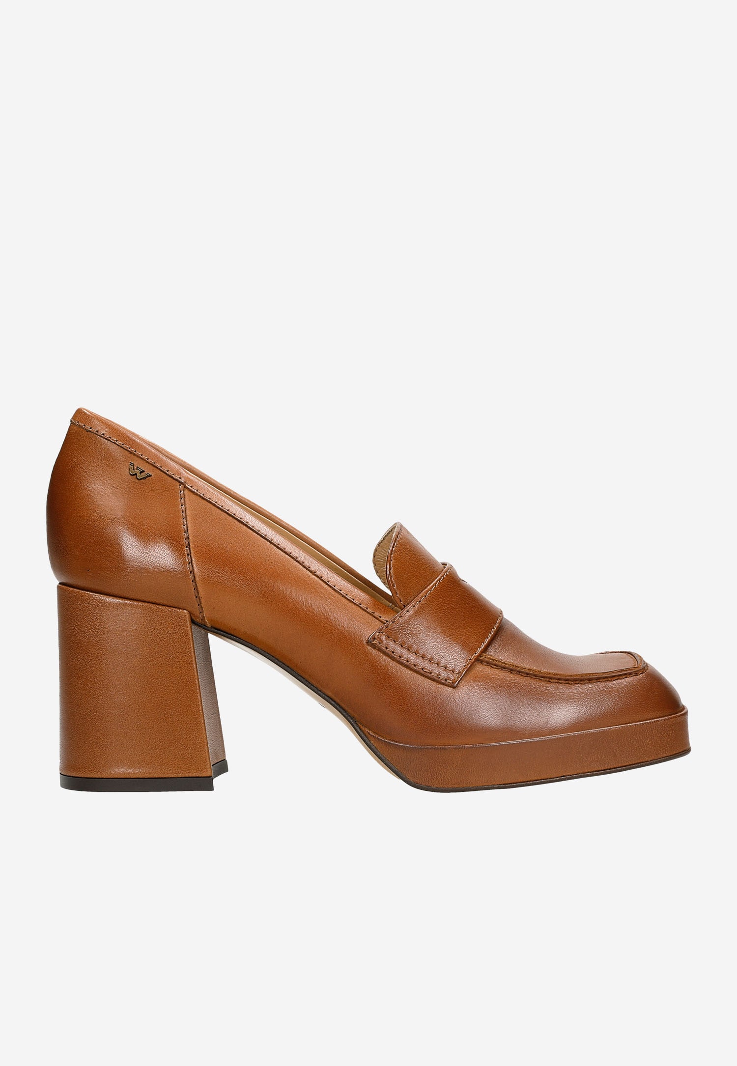 Zielone mokasyny damskie na słupku