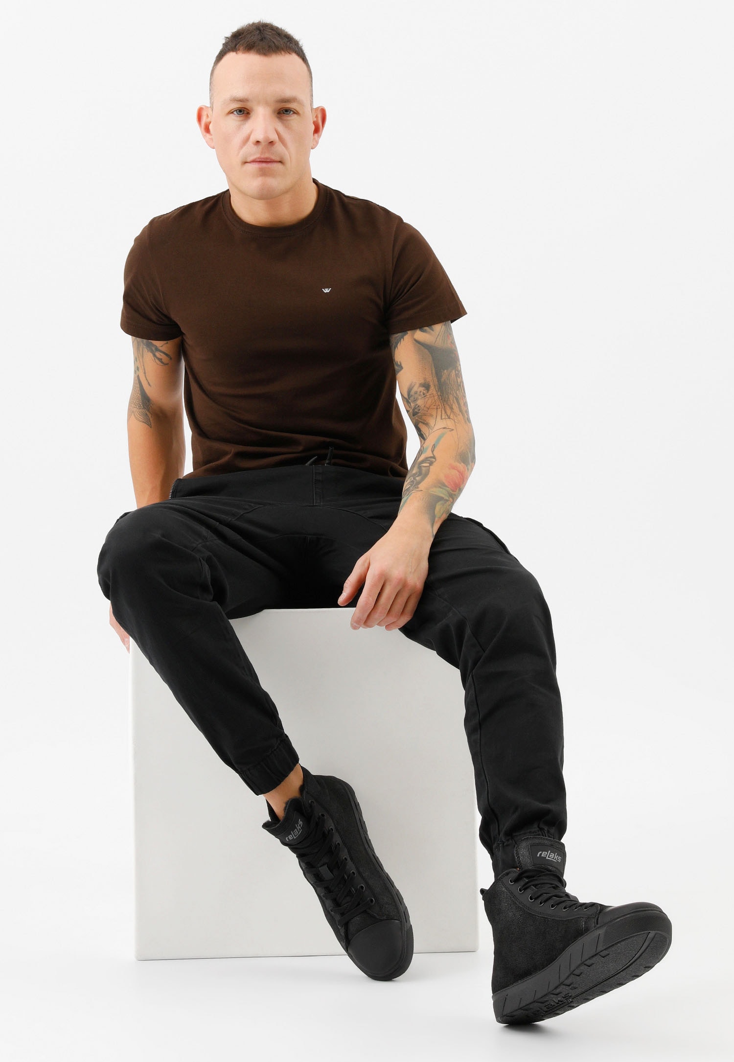 Czarne trampki męskie RELAKS