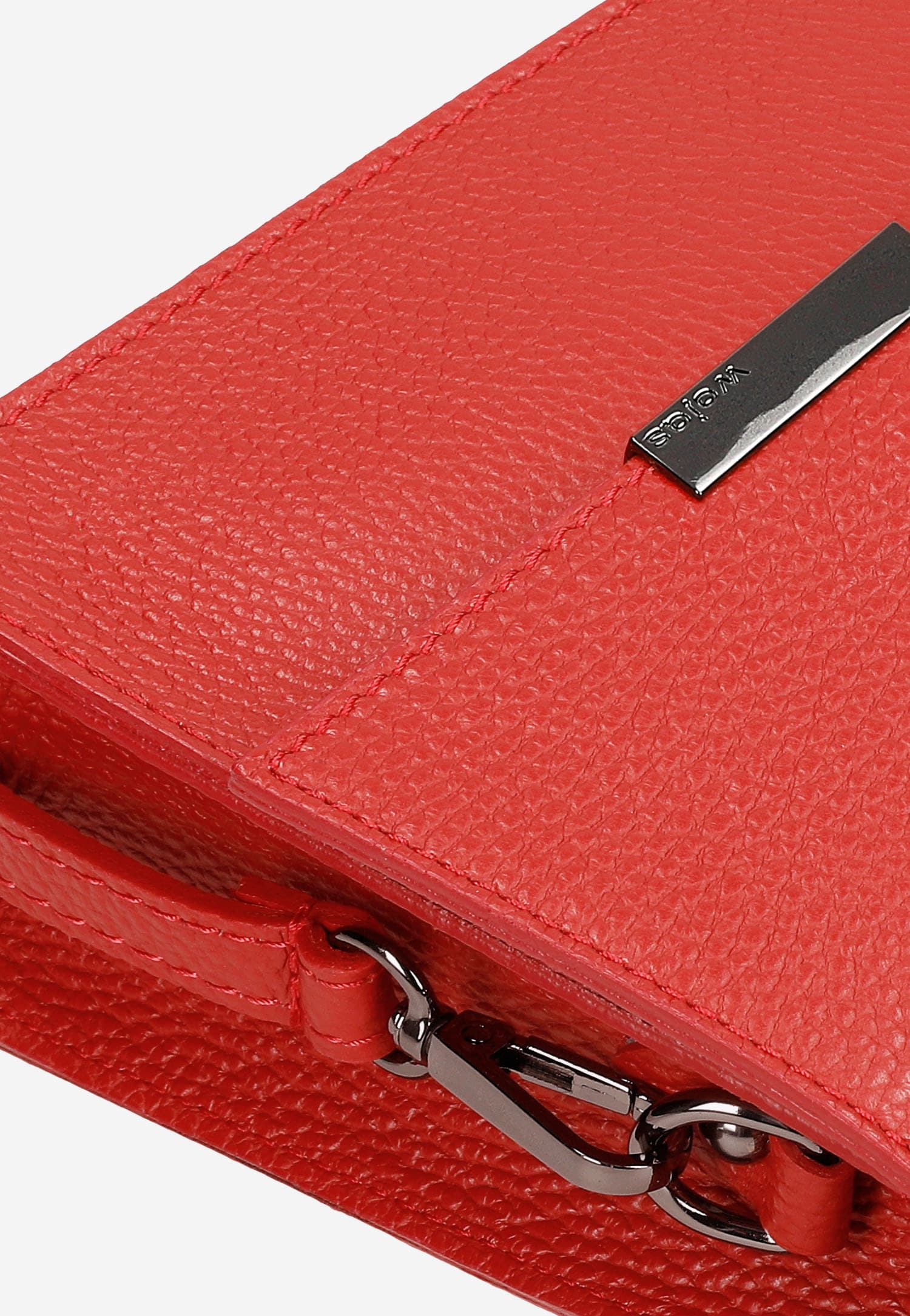 Skórzana torebka damska w kolorze jasnego beżu