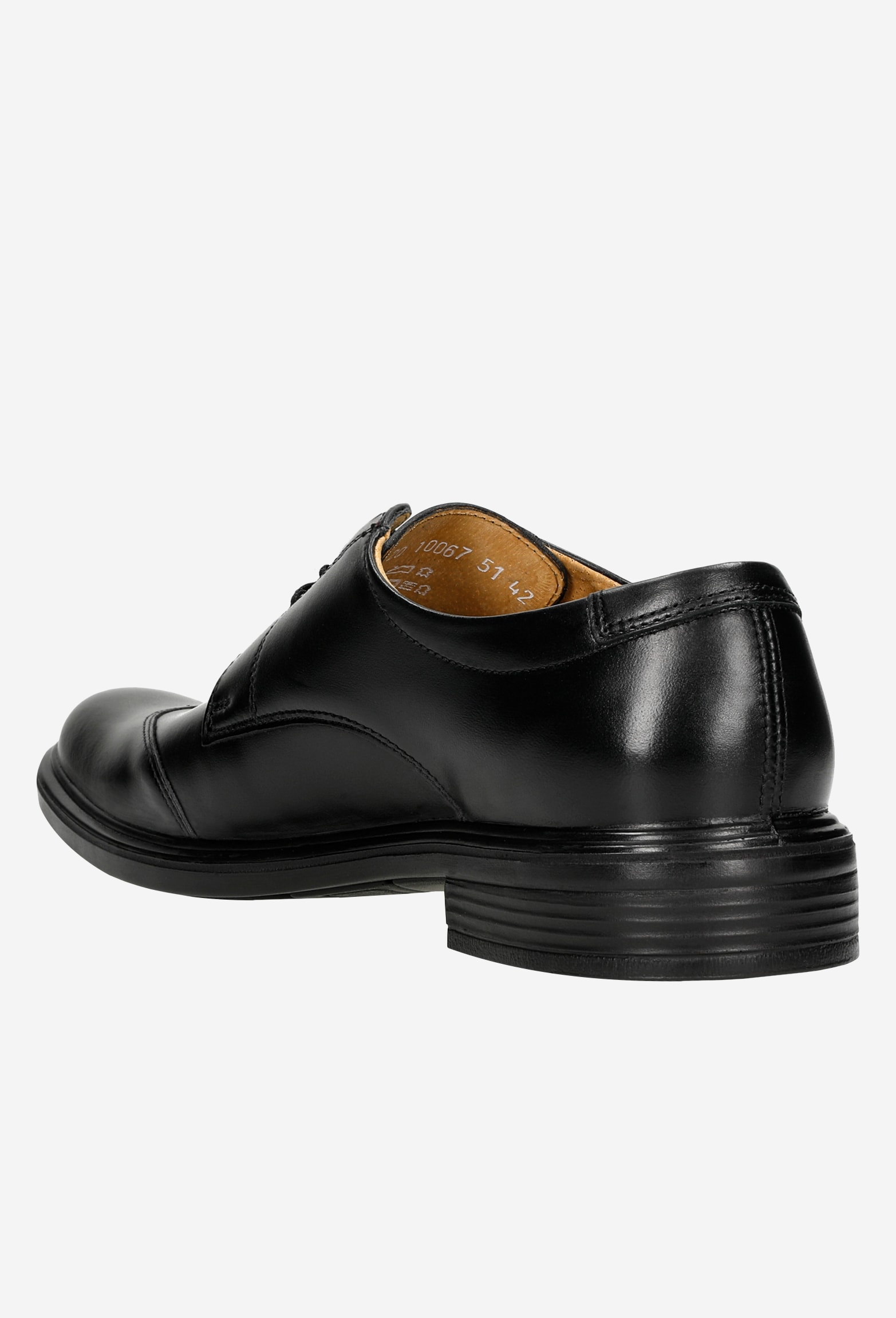 Czarne półbuty męskie z kolekcji CODE30