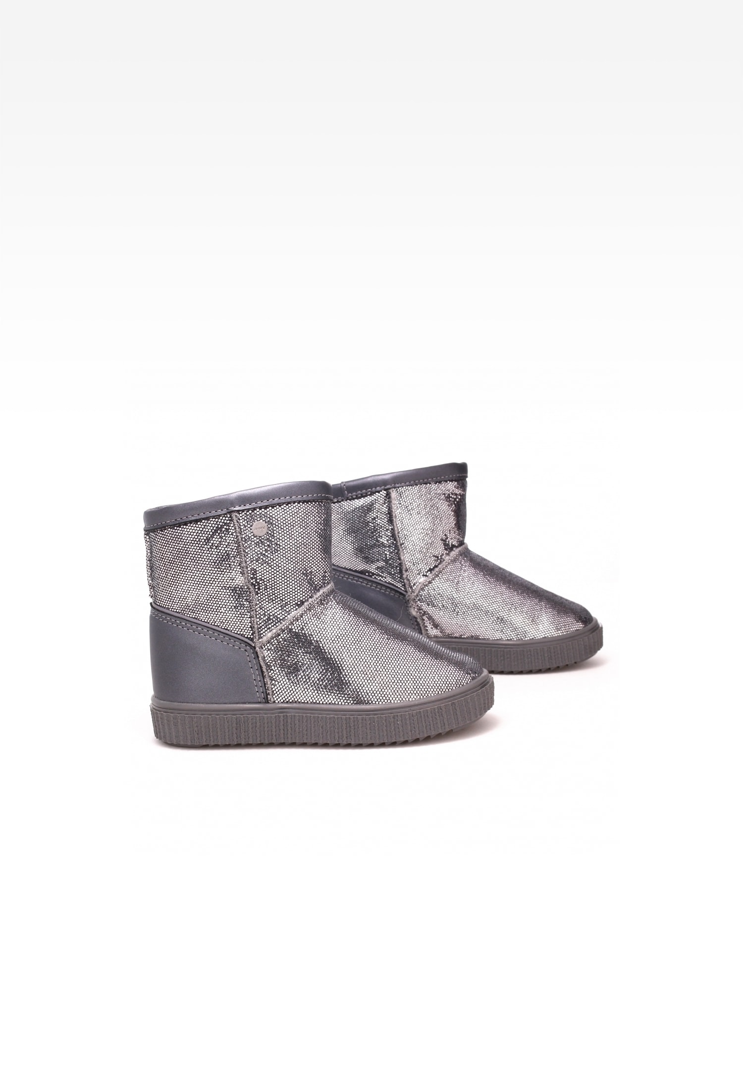 Botki ocieplane BARTEK 7037-BAX0, dla dziewcząt, srebrny