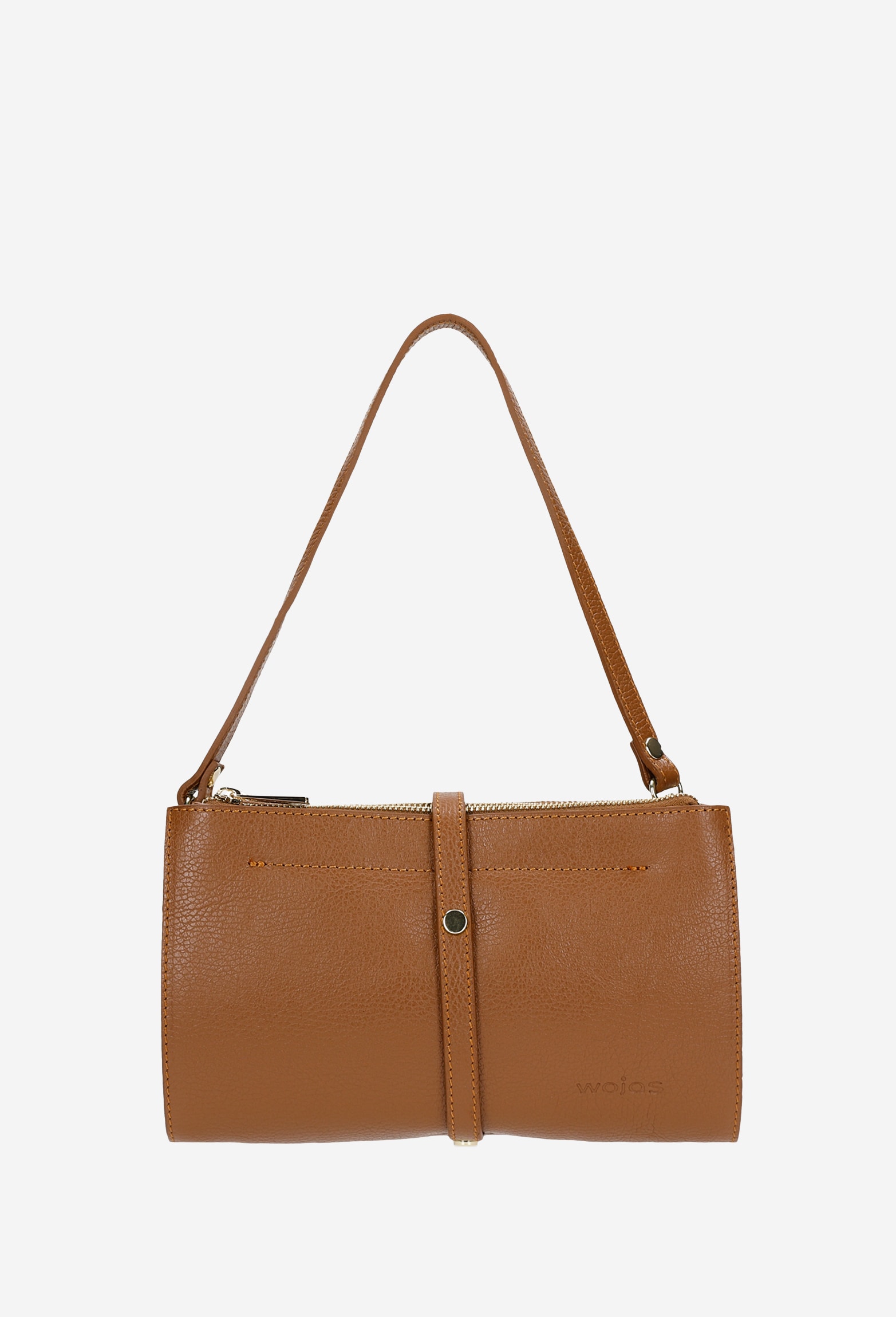 Mała torebka damska w kolorze jasnego brązu