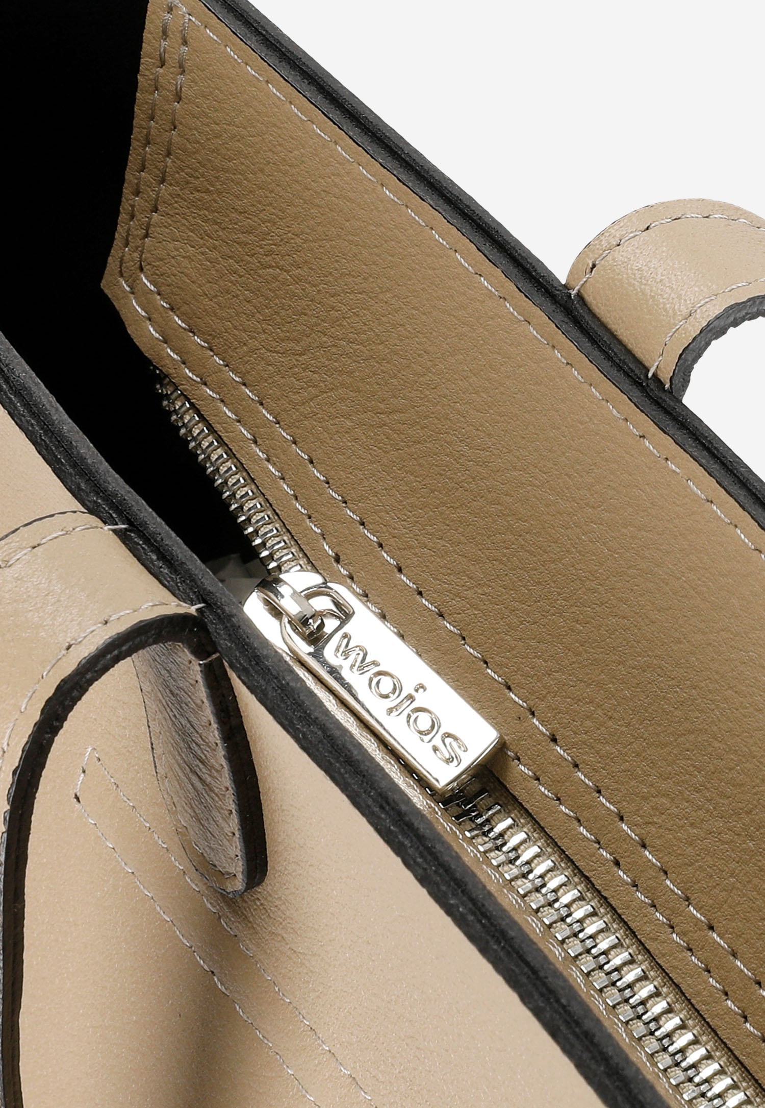 Pojemna skórzana shopperka damska w kolorze brązowym