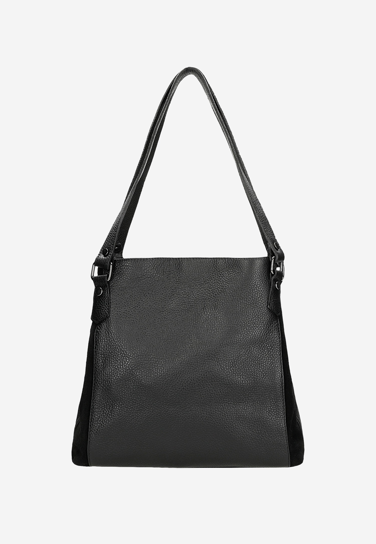 Duża beżowa torebka damska ze skóry naturalnej