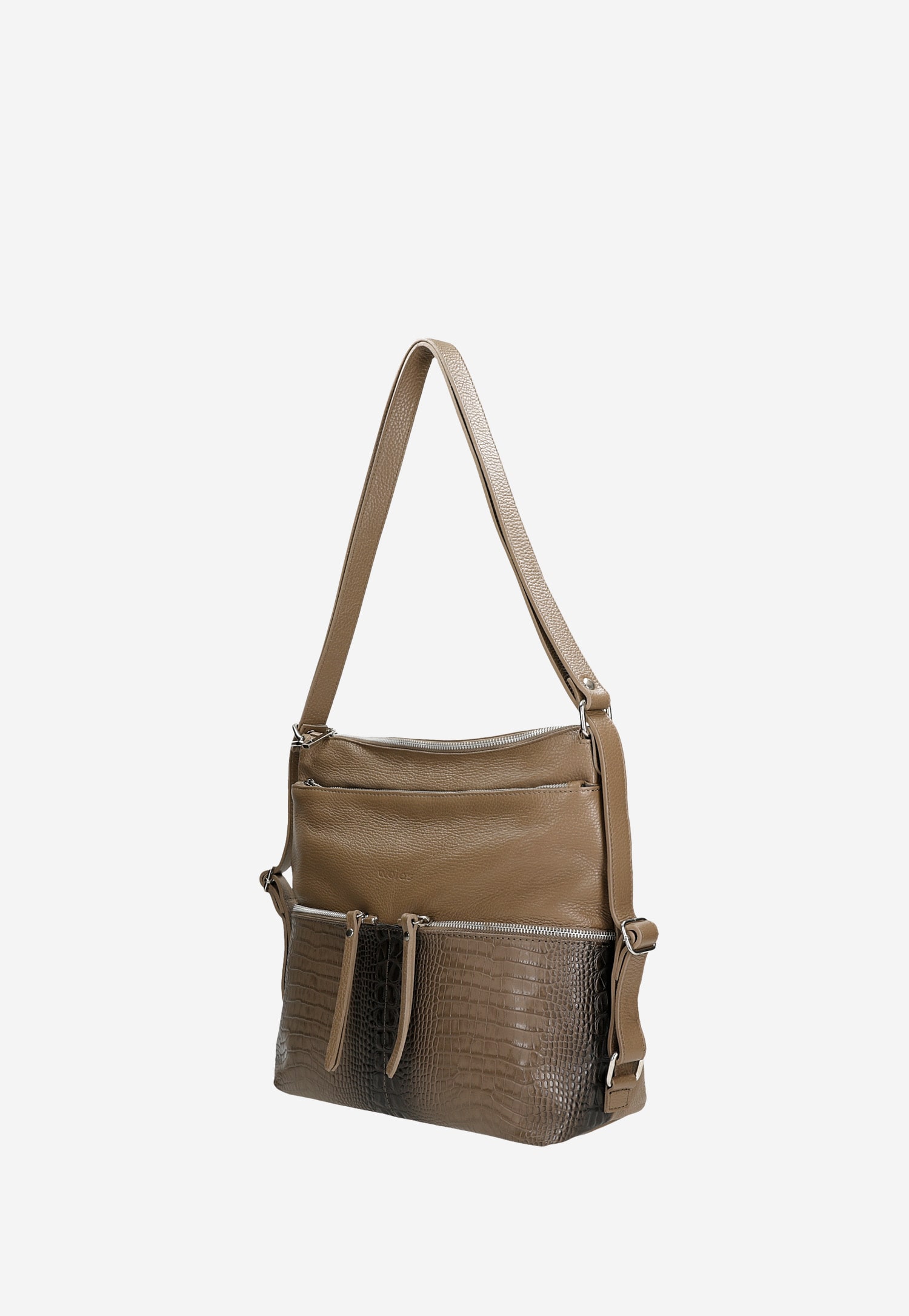 Czarna skórzana torebka plecak 2w1