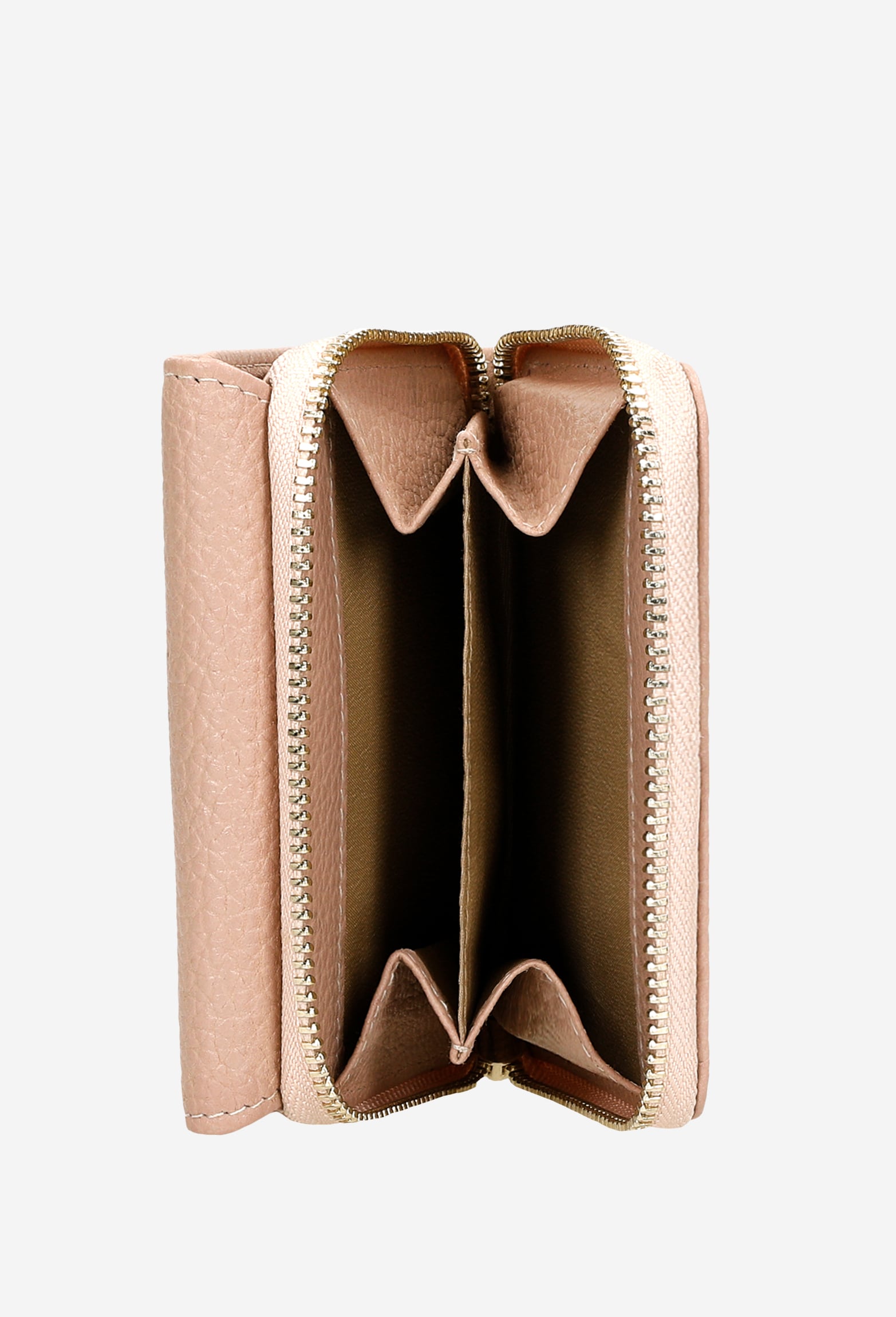 Czerwony lakierowany portfel damski z tłoczeniem