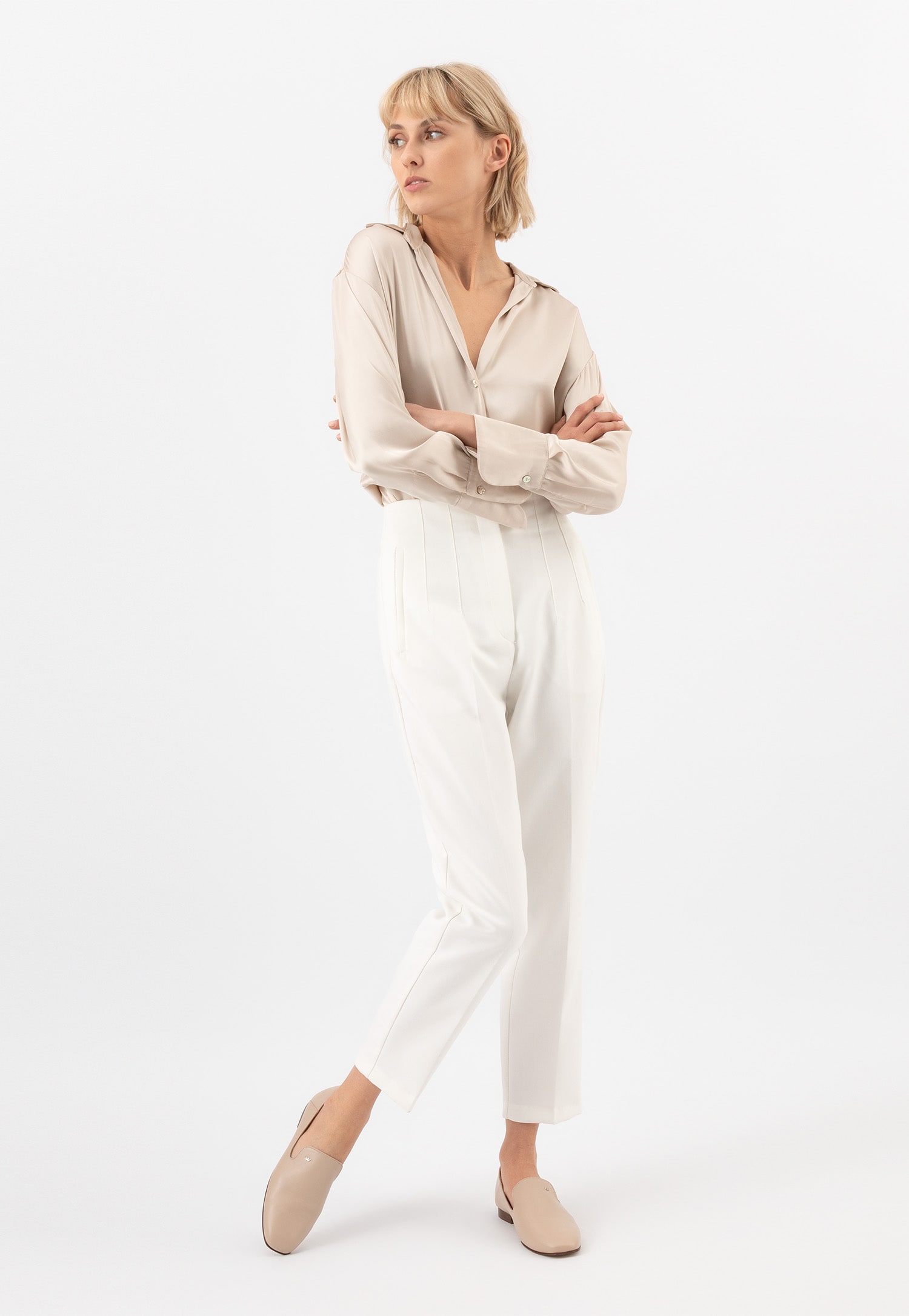 Brązowe skórzane lordsy damskie na płaskiej podeszwie