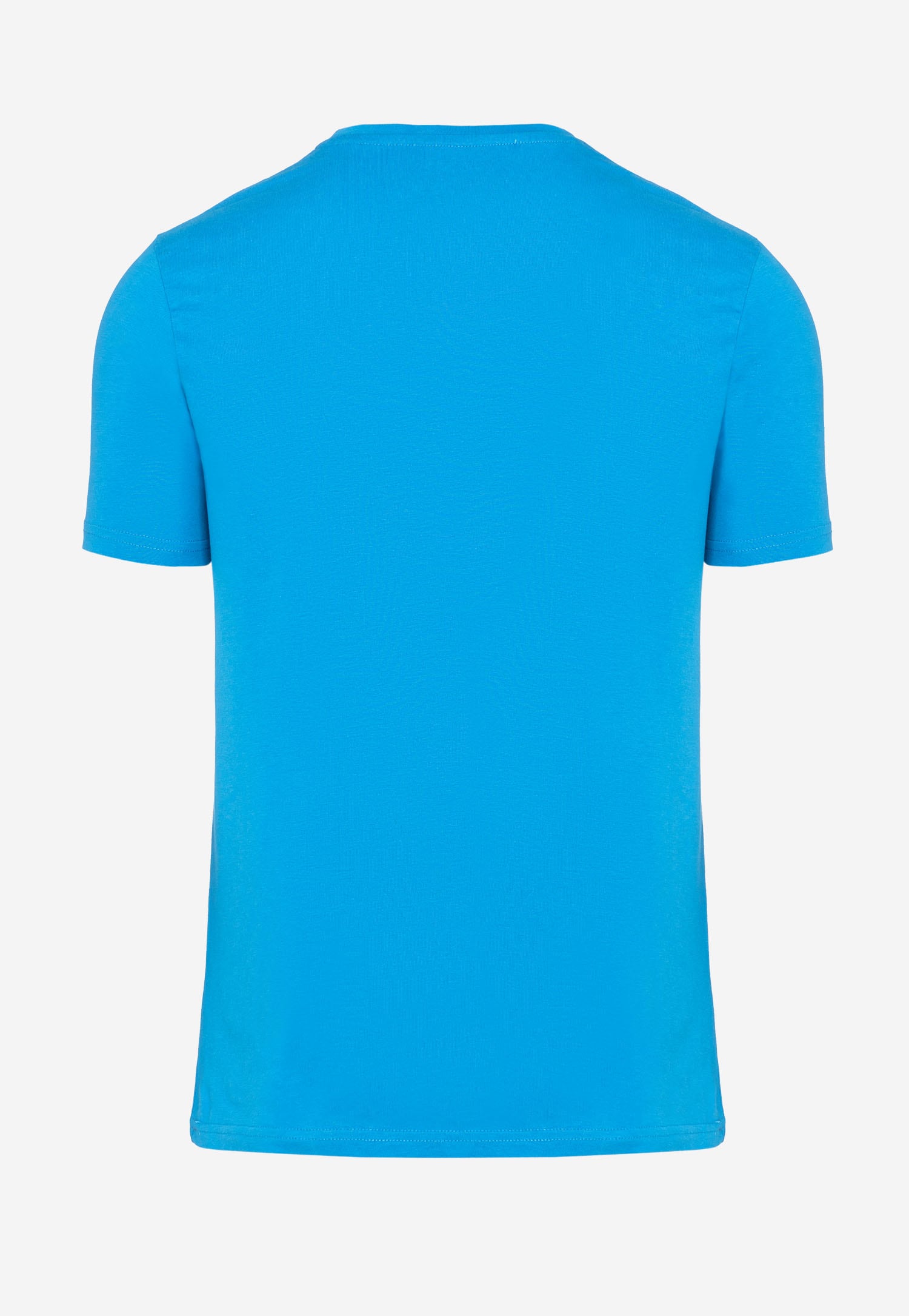 Jasnoniebieski t-shirt męski bawełniany