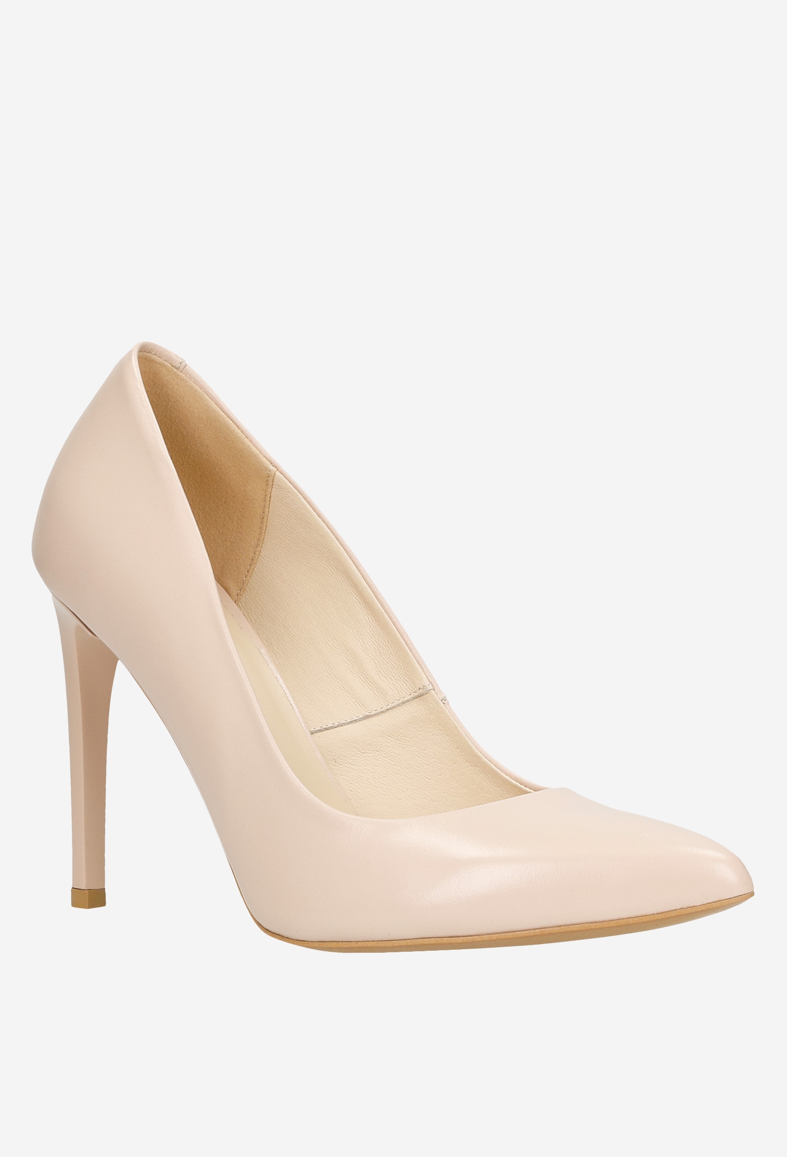 Czarne eleganckie czółenka damskie ze skóry licowej