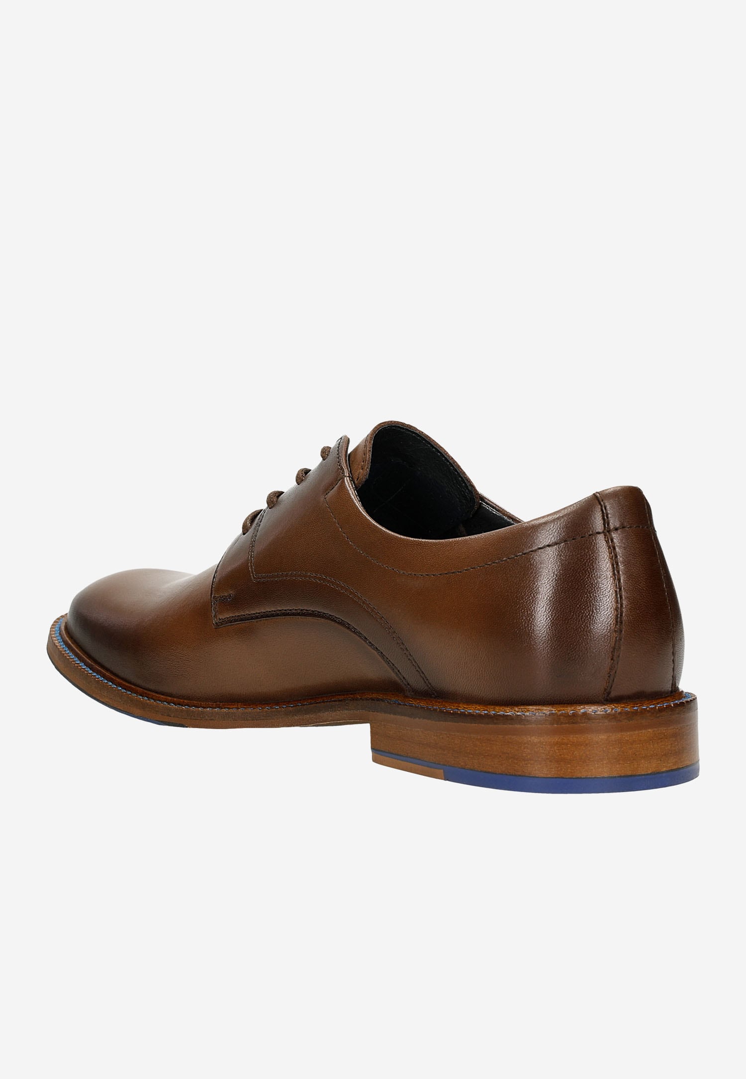 Czarne eleganckie półbuty męskie sznurowane