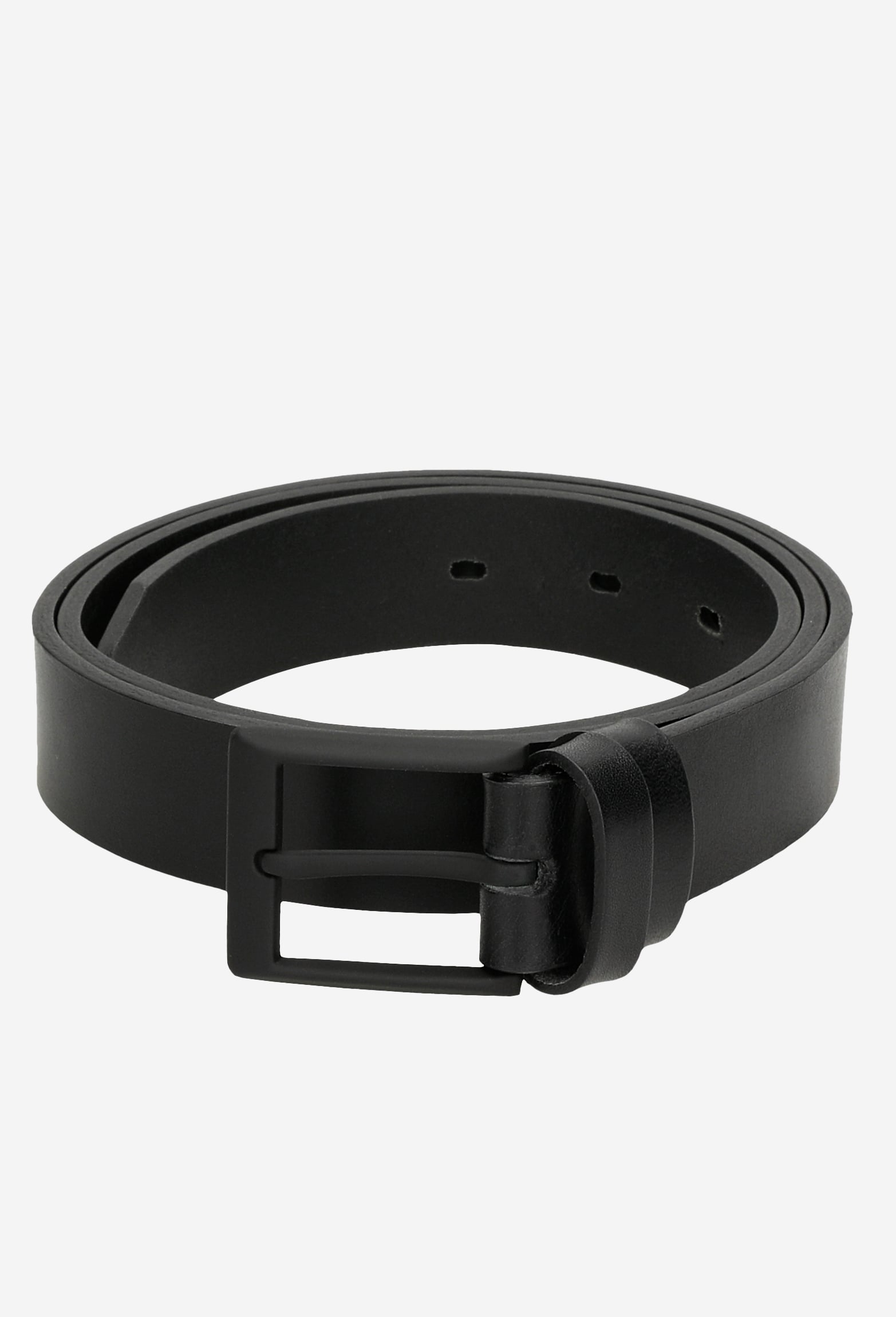 Czarny pasek męski z czarną sprzaczką