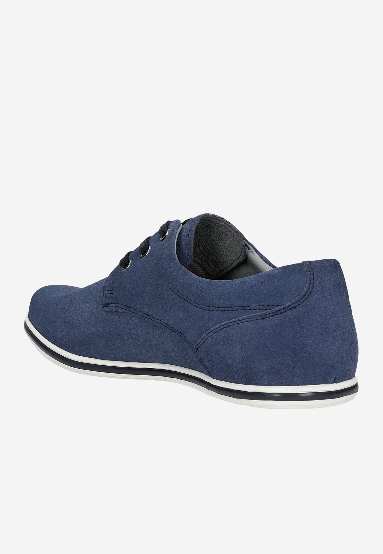 Brązowe sneakersy męskie z dwoiny welurowej