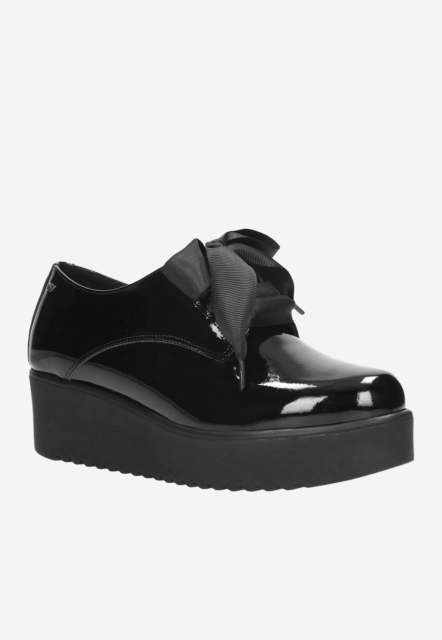 Czarne półbuty damskie