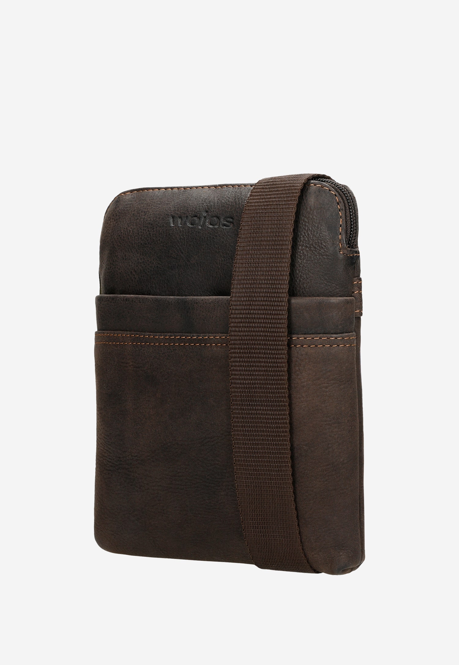 Brązowa torba męska z nubuku olejowanego