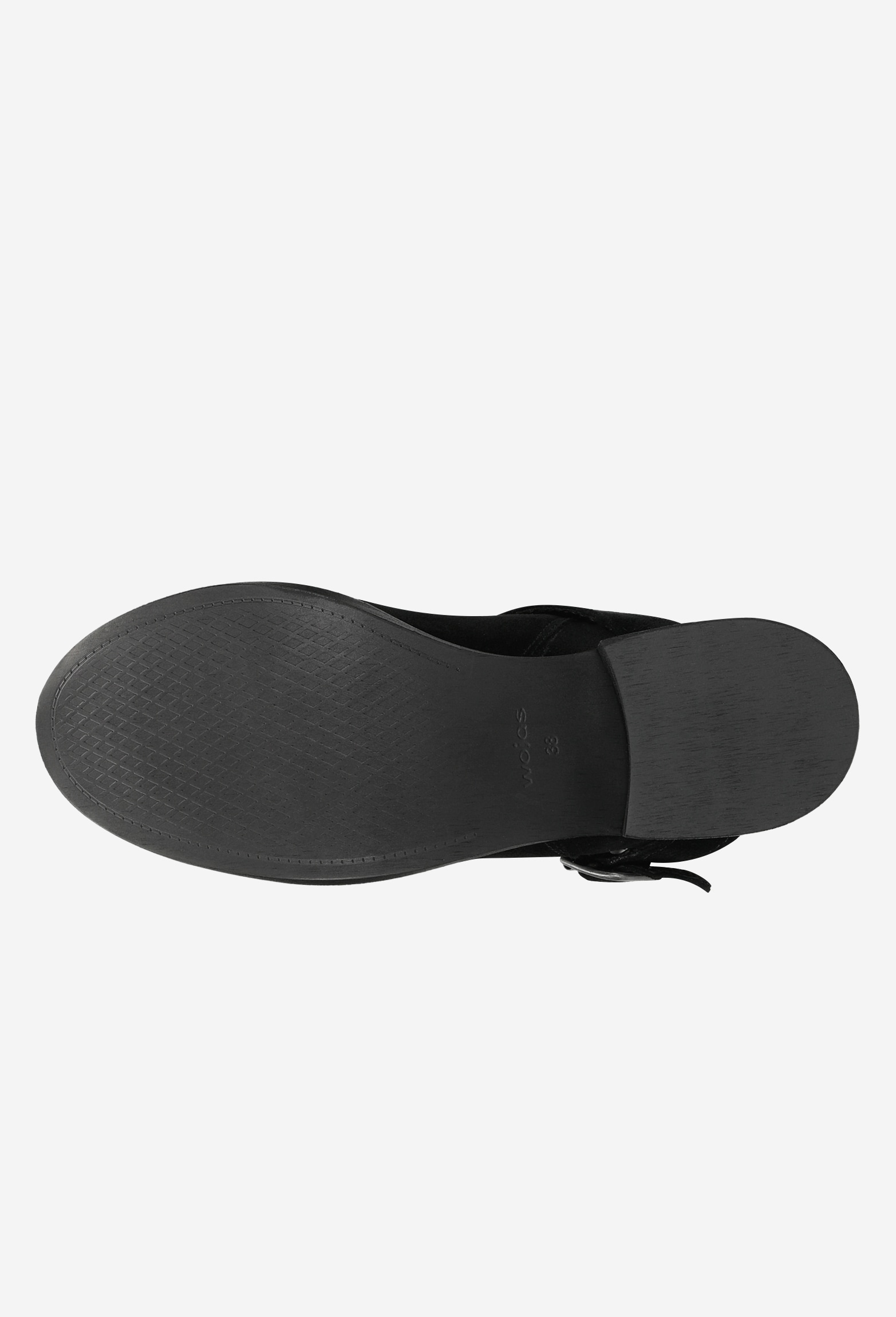 Czarne wsuwane botki damskie