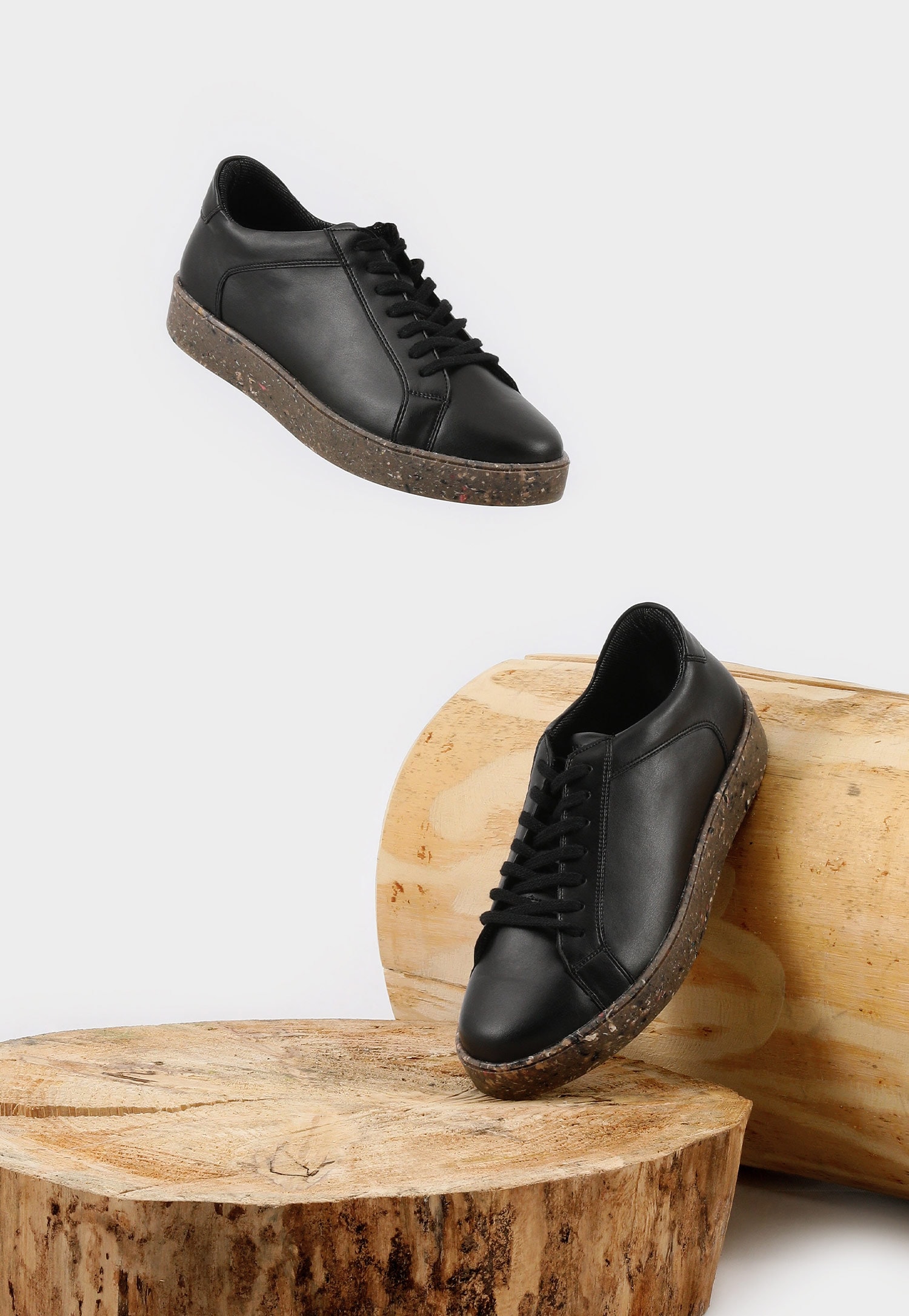 Szare półbuty męskie z linii WOJAS ECO