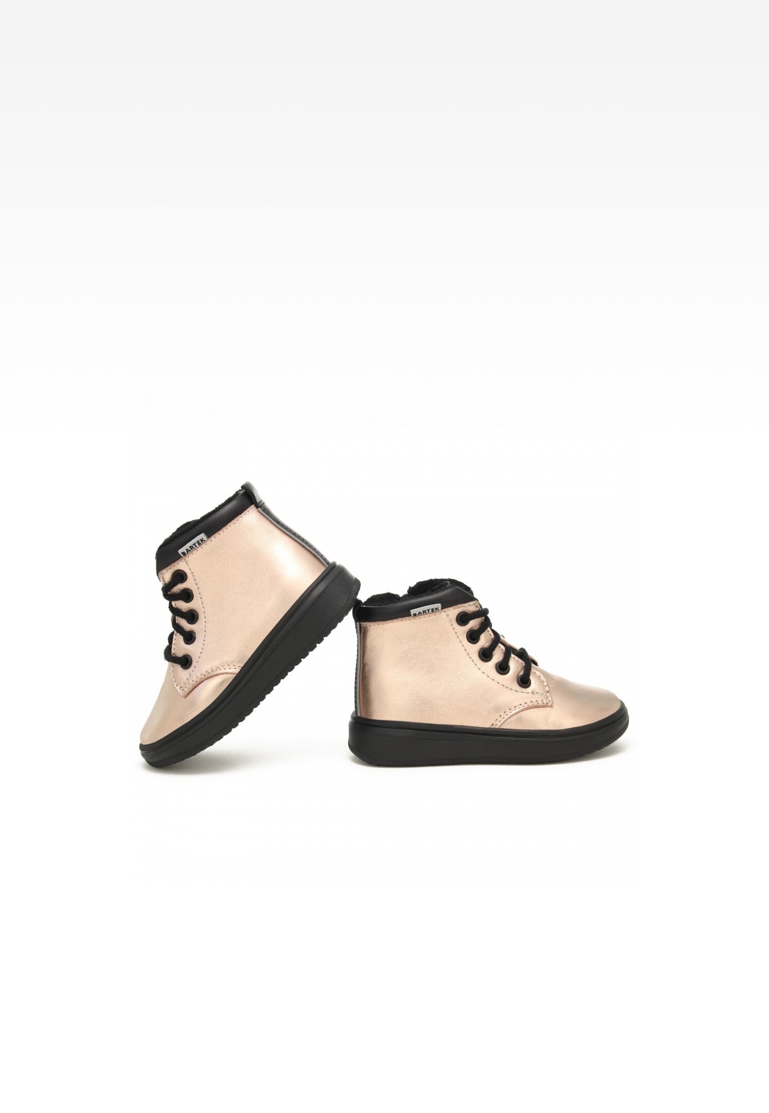 Trzewiki ocieplane BARTEK 11561001, dla dziewcząt, srebrny