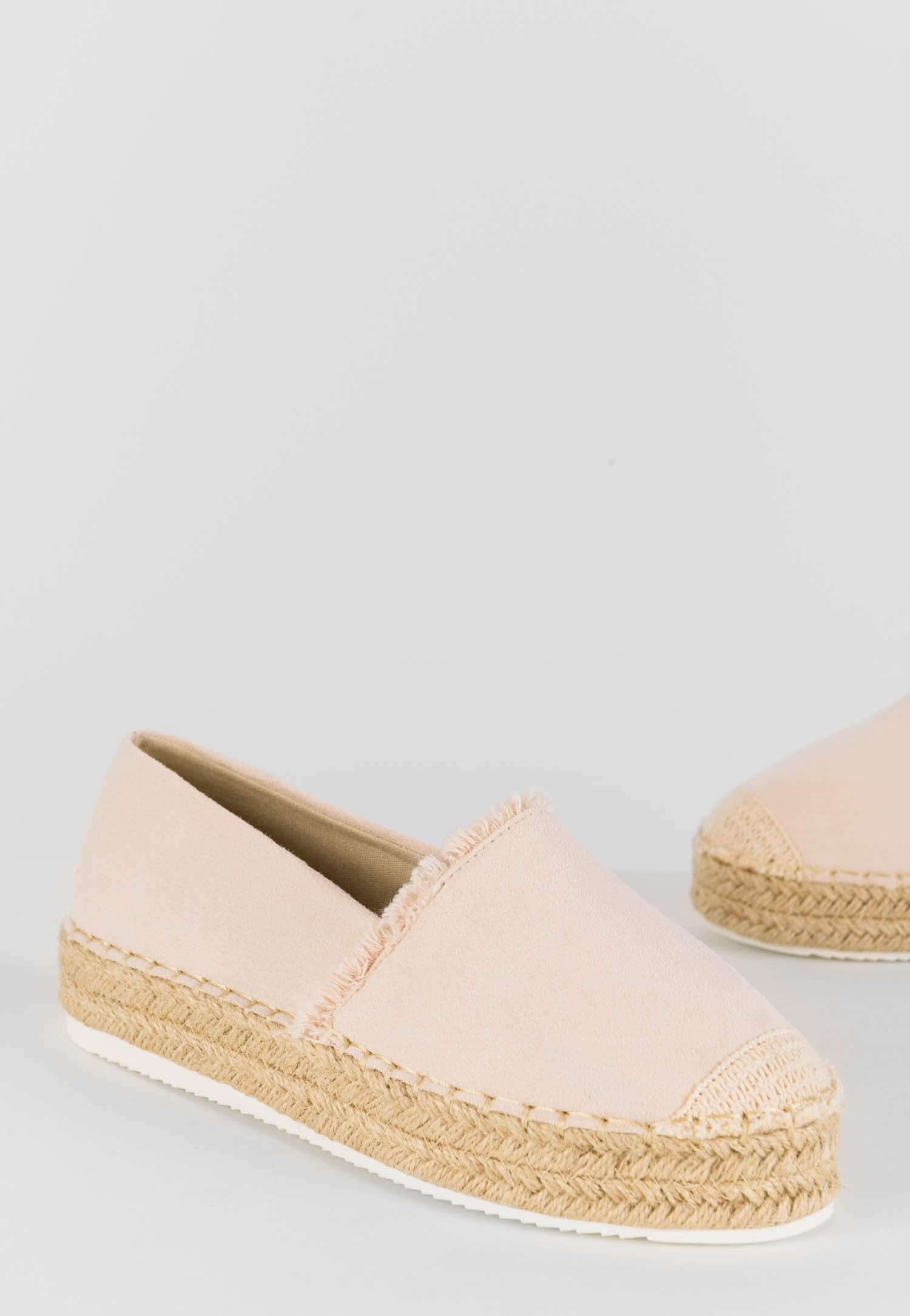 WJS beżowe lekkie espadryle damskie